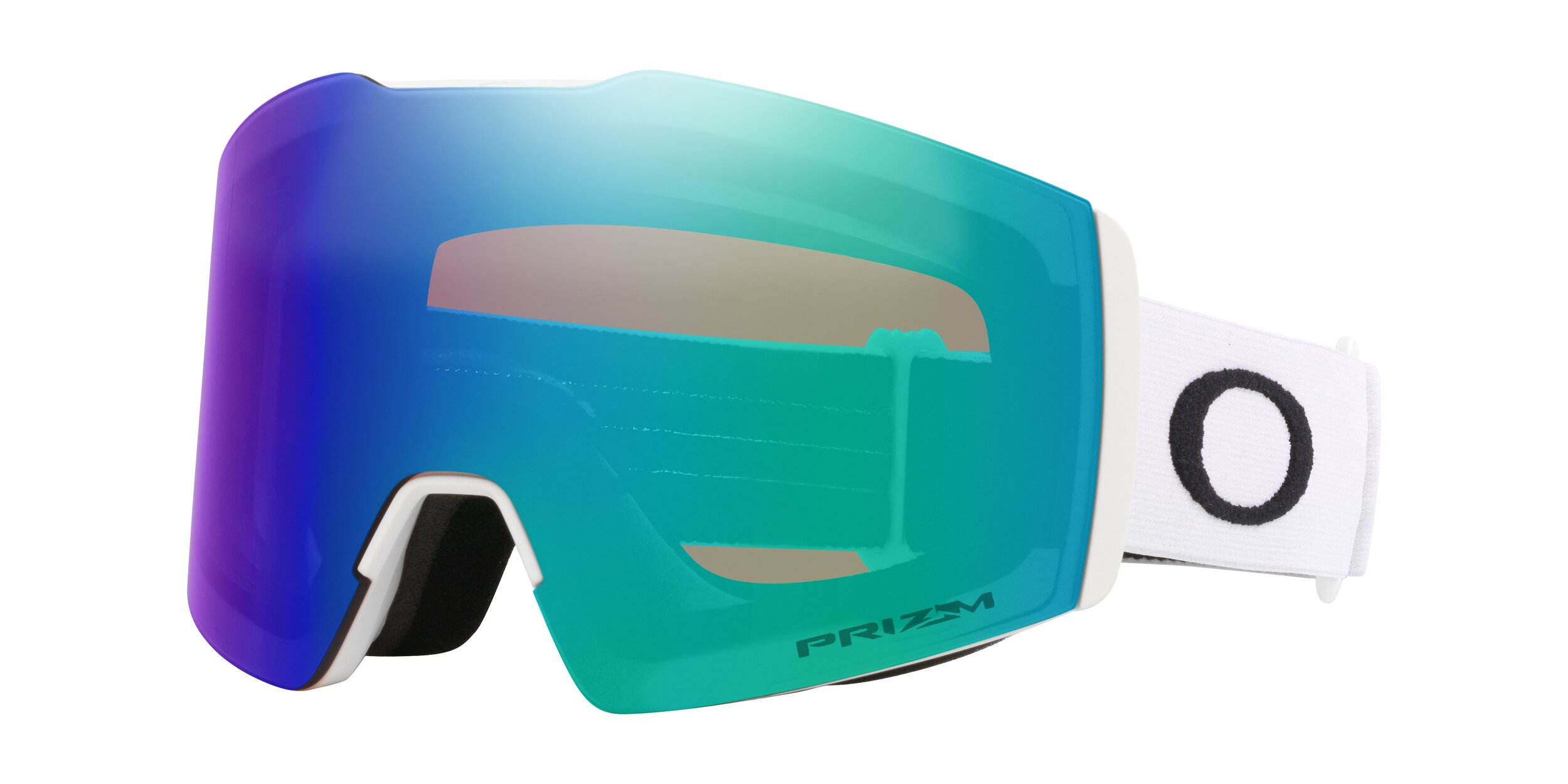 Masque de ski Oakley Fall Line M Blanc mat Prizm Snow Argon Iridium