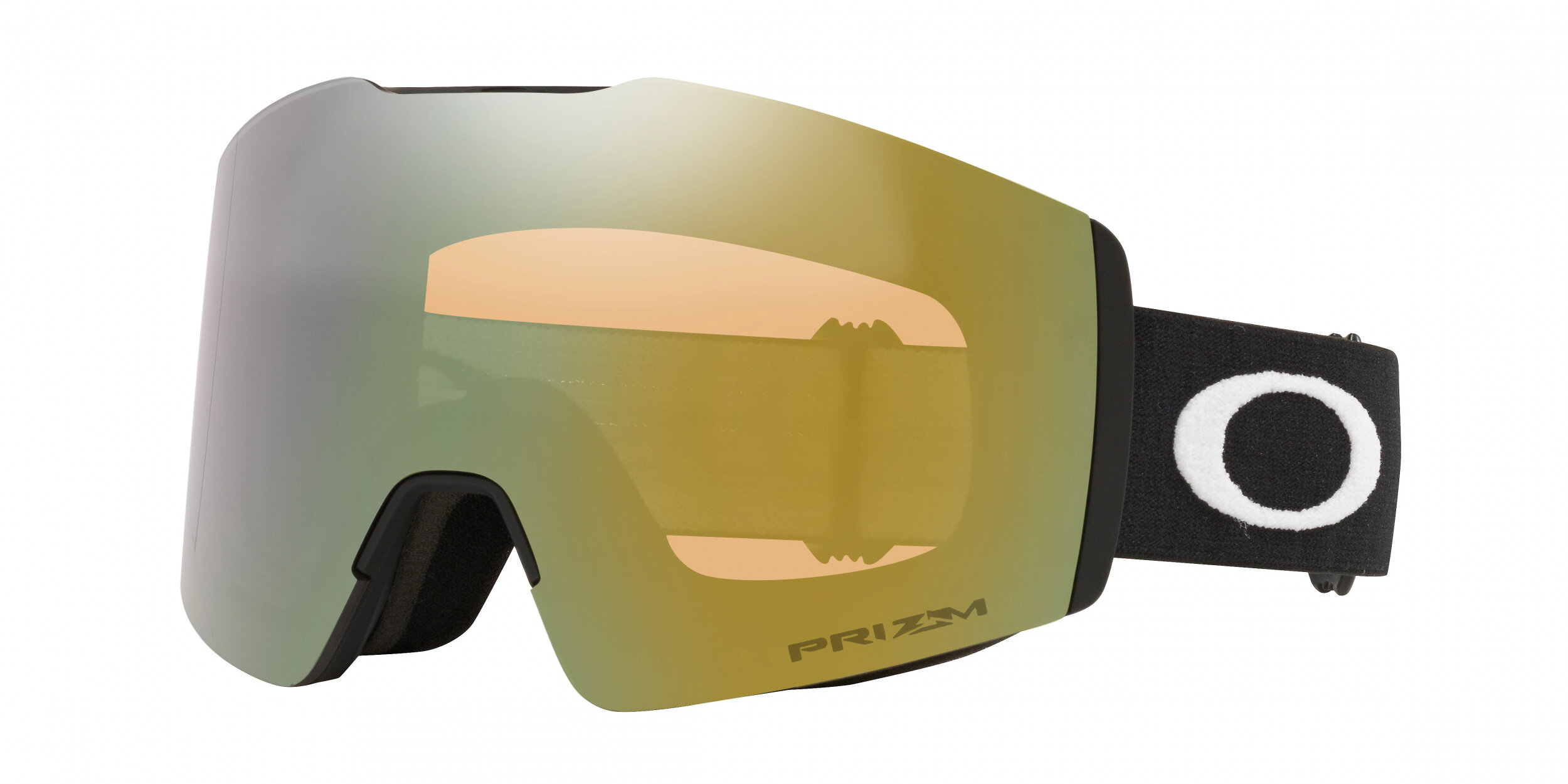 Masque de ski Oakley Fall Line M Noir mat Prizm Sauge Or Iridium