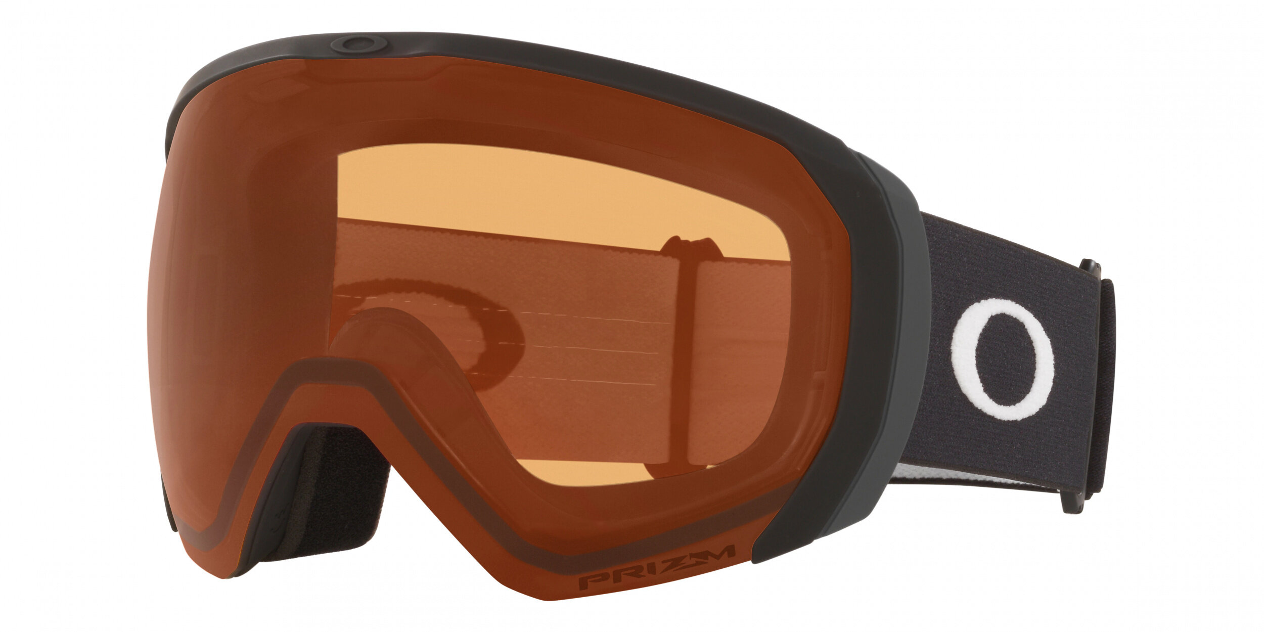 Masque de ski Oakley Flight Path L Noir mat Prizm Snow Rouge Orangé