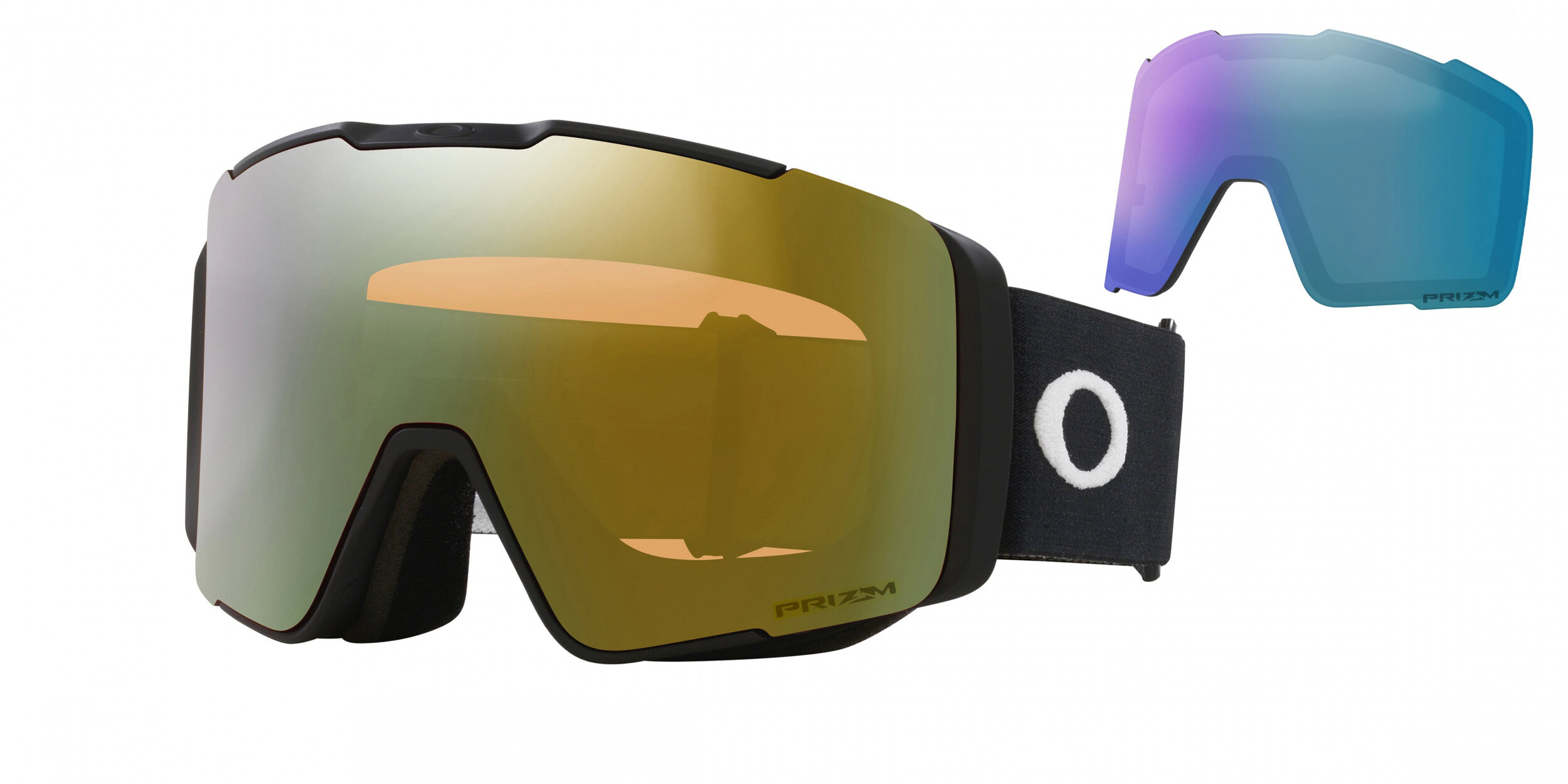 Masque de ski Oakley Line Miner Pro L Noir mat Prizm Sauge Or Iridium