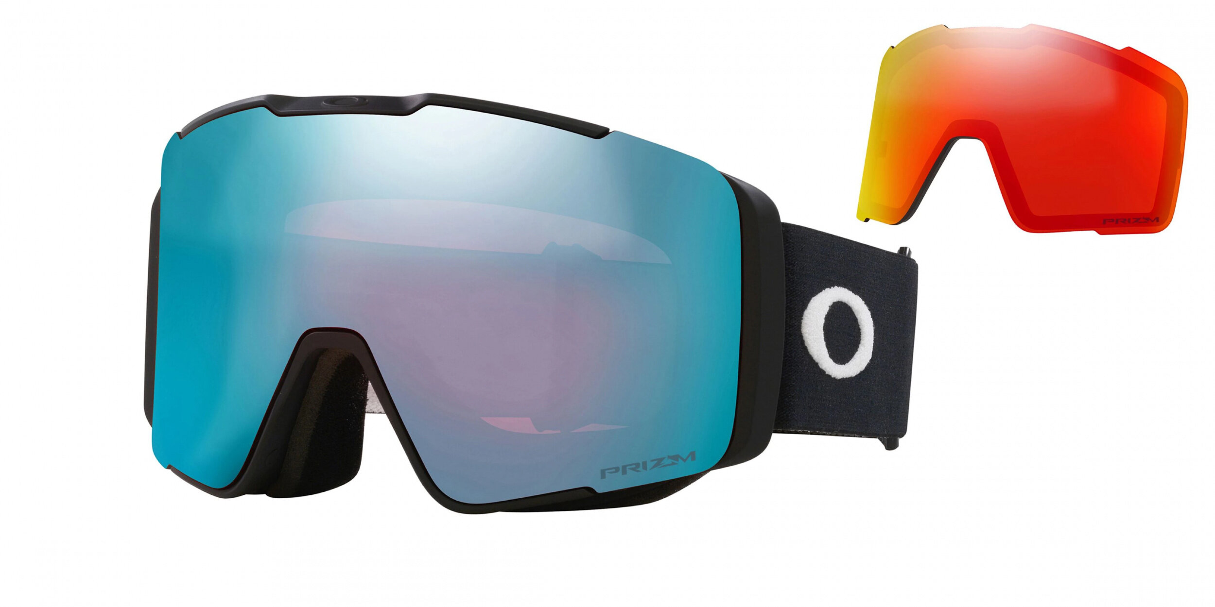 Masque de ski Oakley Line Miner Pro L Noir mat Prizm Snow Saphir Iridium