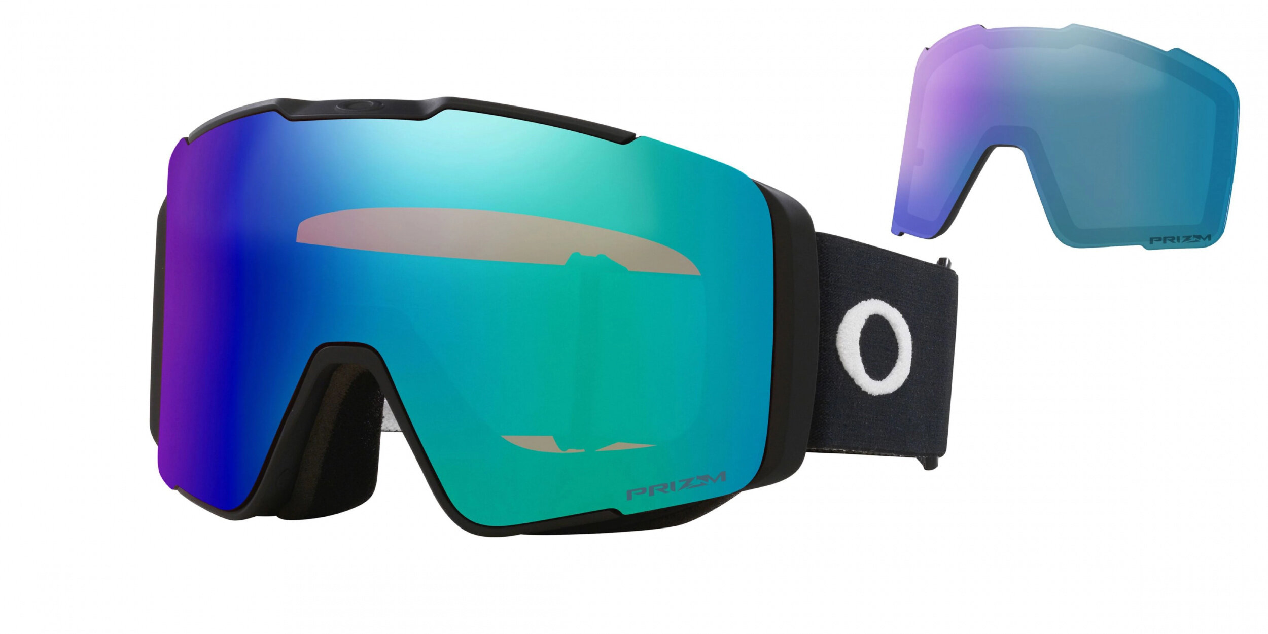 Masque de ski Oakley Line Miner Pro L Noir mat Prizm Snow Argon Iridium