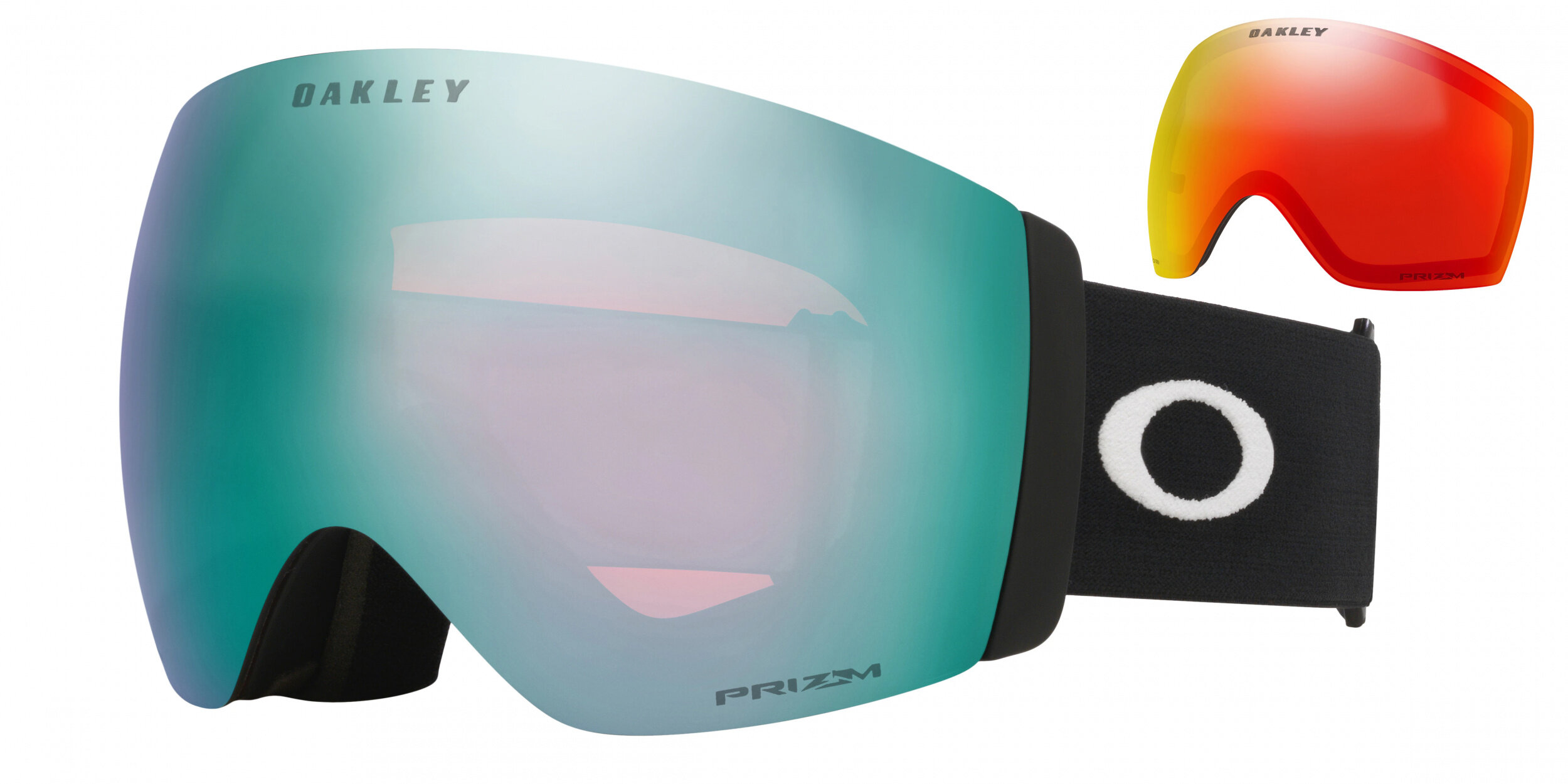 Masque de ski Oakley Flight Deck Pro L Noir mat Prizm Snow Saphir Iridium
