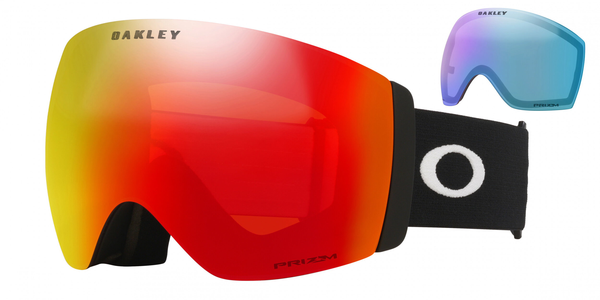 Masque de ski Oakley Flight Deck Pro L Noir mat Prizm Snow Torch Iridium