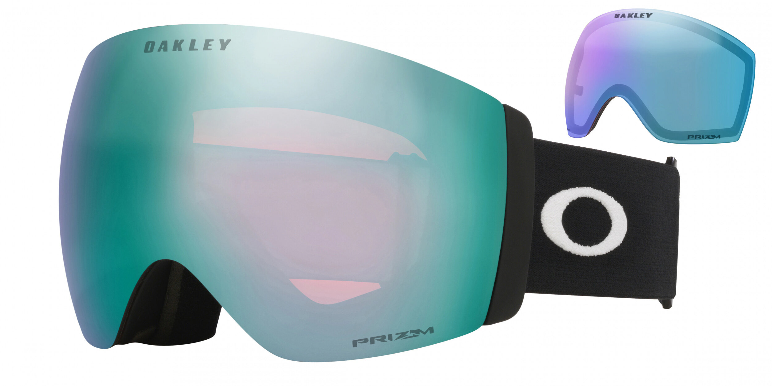 Masque de ski Oakley Flight Deck Pro L Noir mat Prizm Snow Saphir Iridium