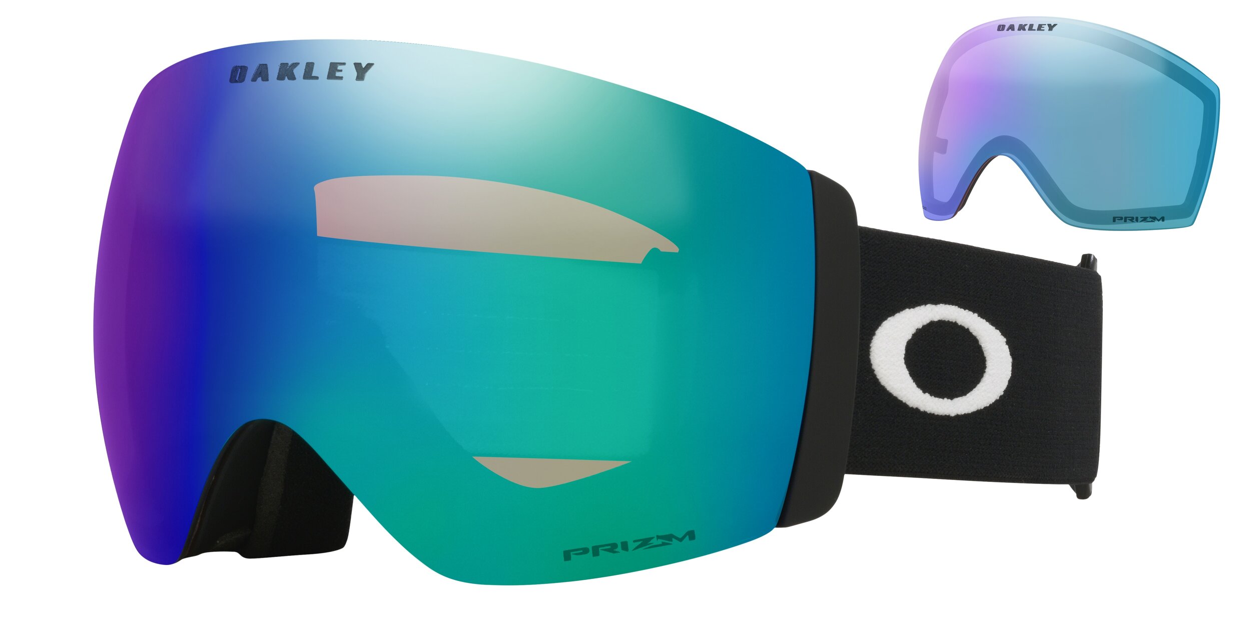 Masque de ski Oakley Flight Deck Pro L Noir mat Prizm Snow Argon Iridium