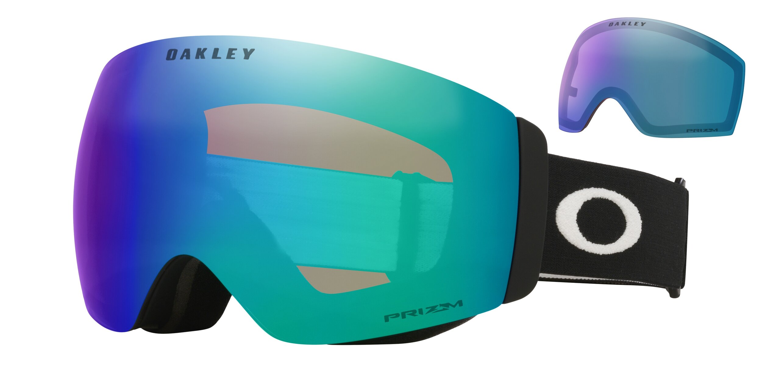 Masque de ski Oakley Flight Deck Pro M Noir mat Prizm Snow Argon Iridium