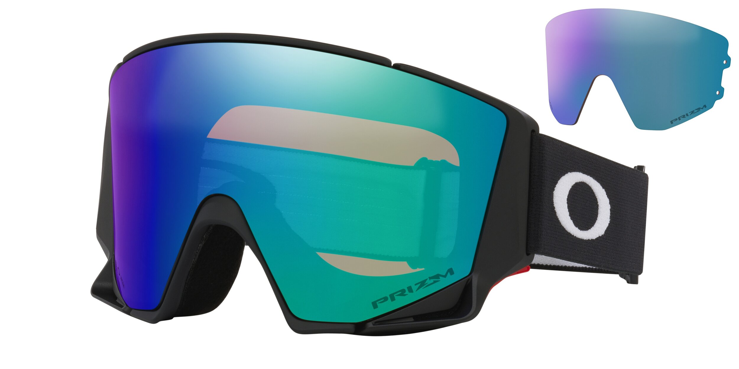 Masque de ski Oakley Flow Scape M Noir mat Prizm Snow Argon Iridium