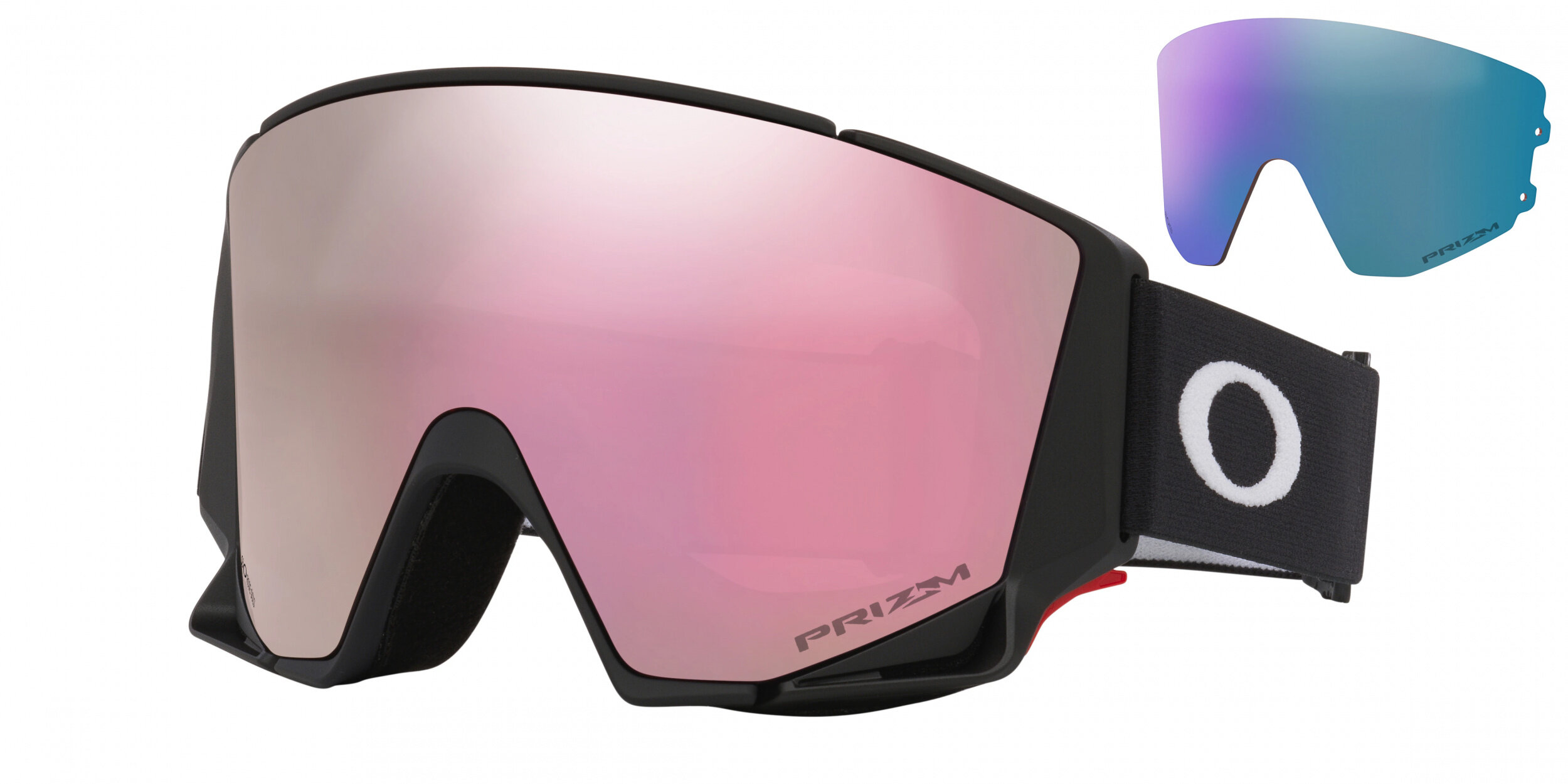 Masque de ski Oakley Flow Scape M Noir mat Prizm Rose Gold Iridium