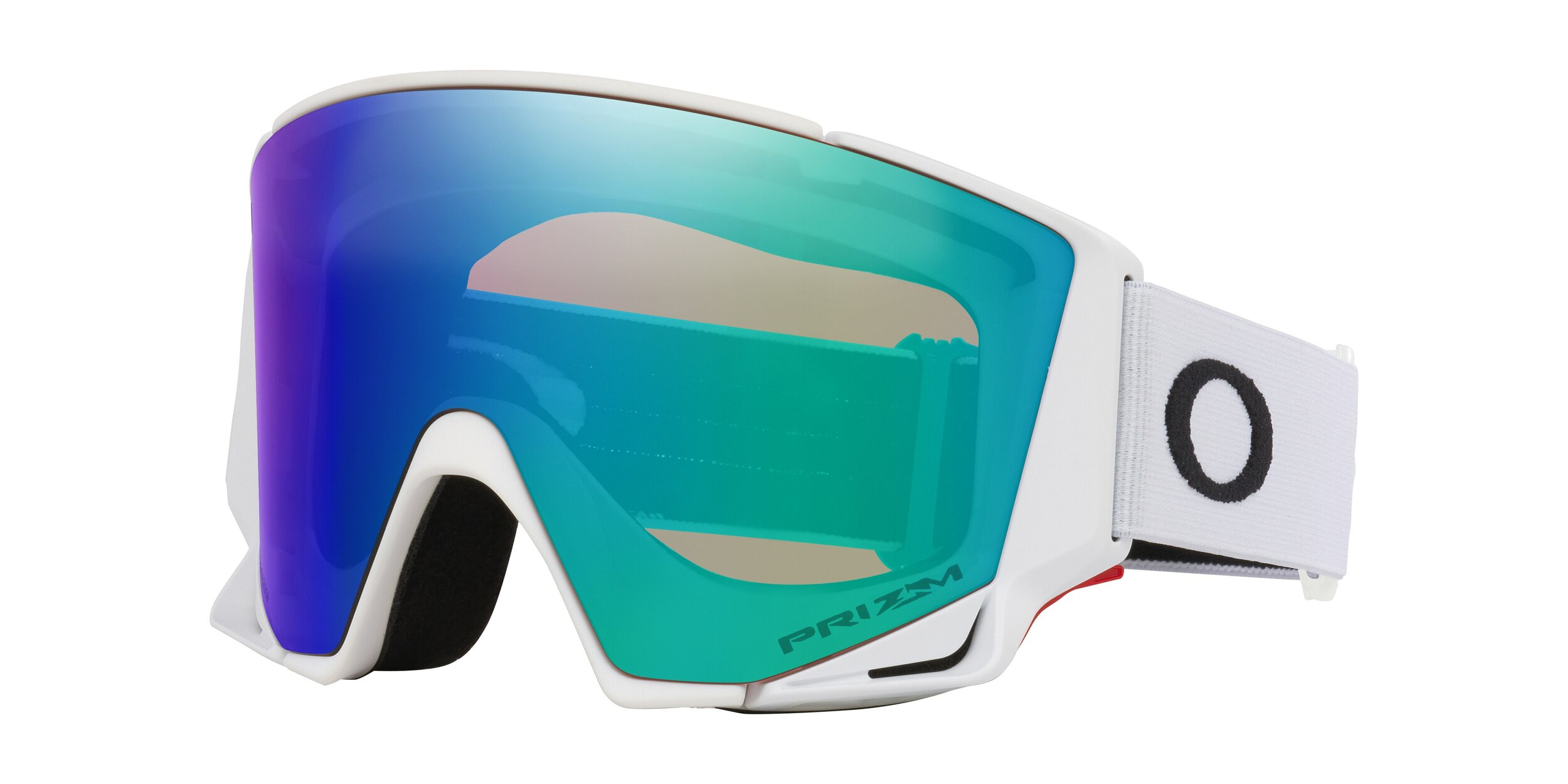 Masque de ski Oakley Flow Scape M Blanc mat Prizm Snow Argon Iridium