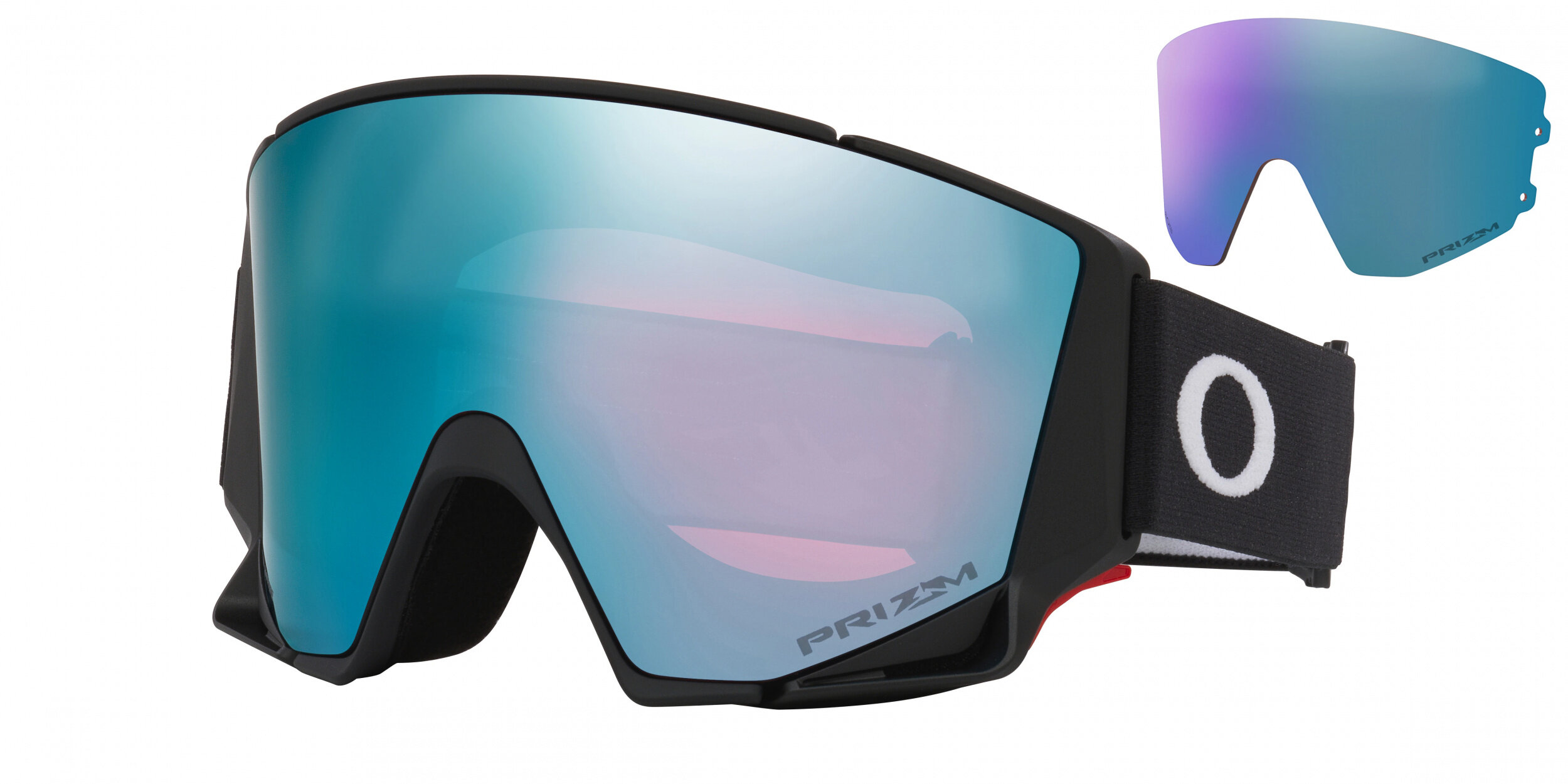 Masque de ski Oakley Flow Scape M Noir mat Prizm Snow Saphir Iridium