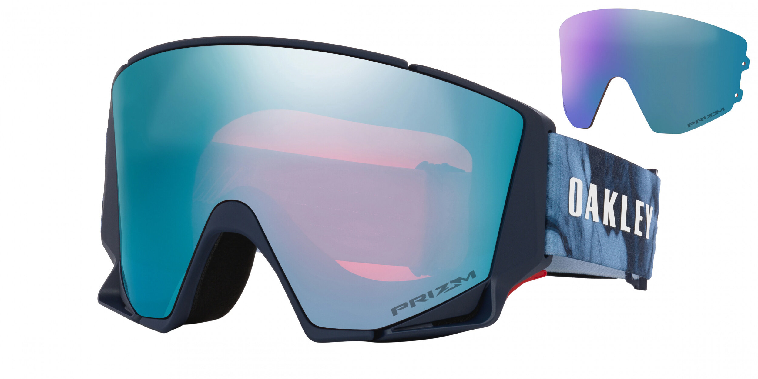Masque de ski Oakley Flow Scape M Signature Aleksander Kilde Prizm Snow Saphir Iridium
