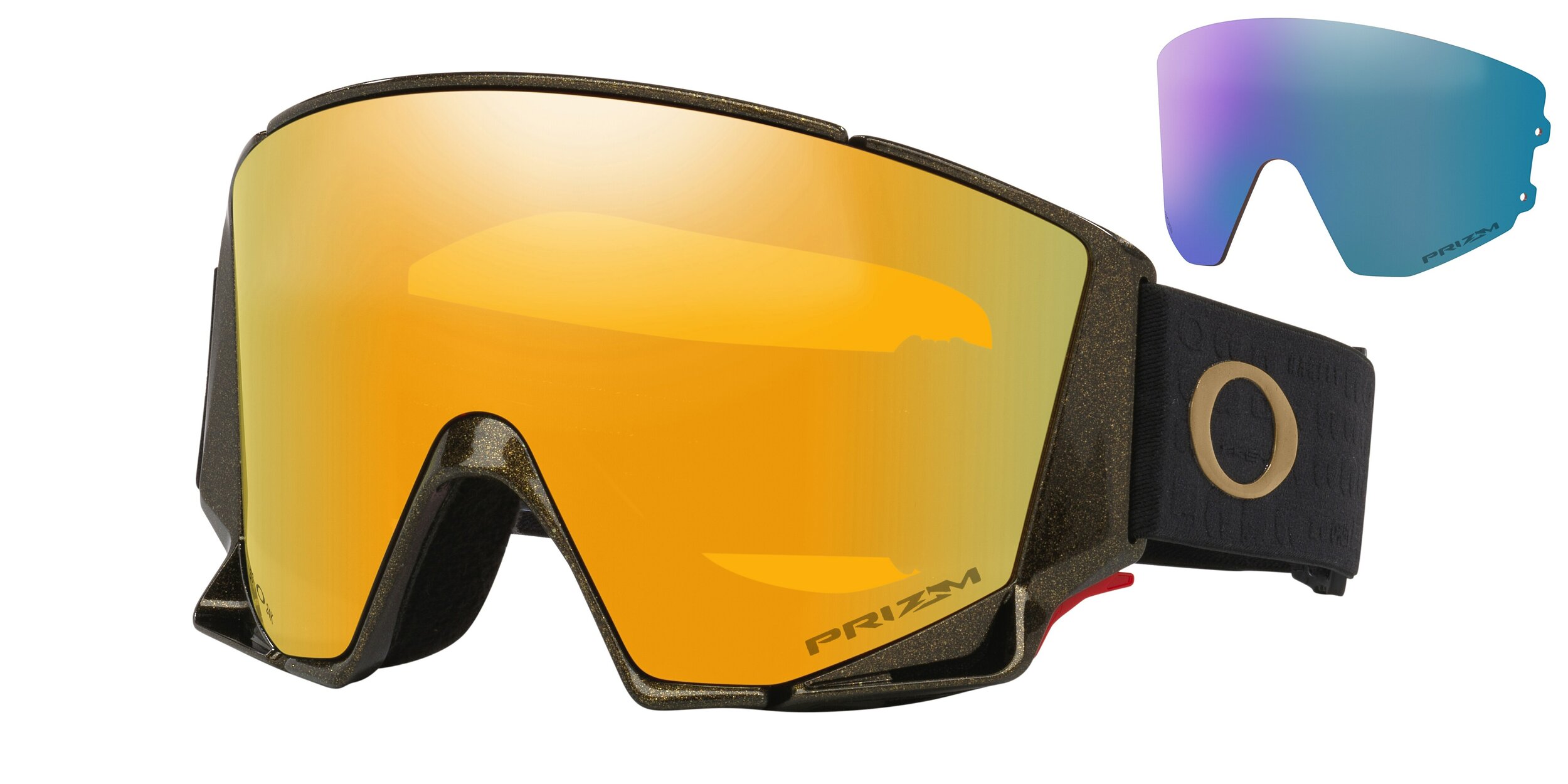 Masque de ski Oakley Flow Scape M 50th Anniversary Prizm Snow 24K Iridium