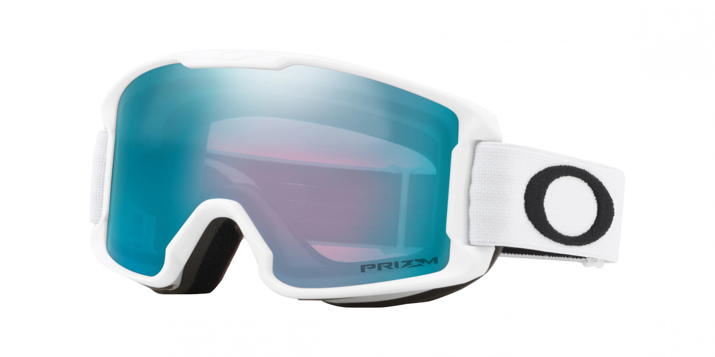 Masque de ski Oakley Line Miner S Blanc mat Prizm Snow Saphir Iridium