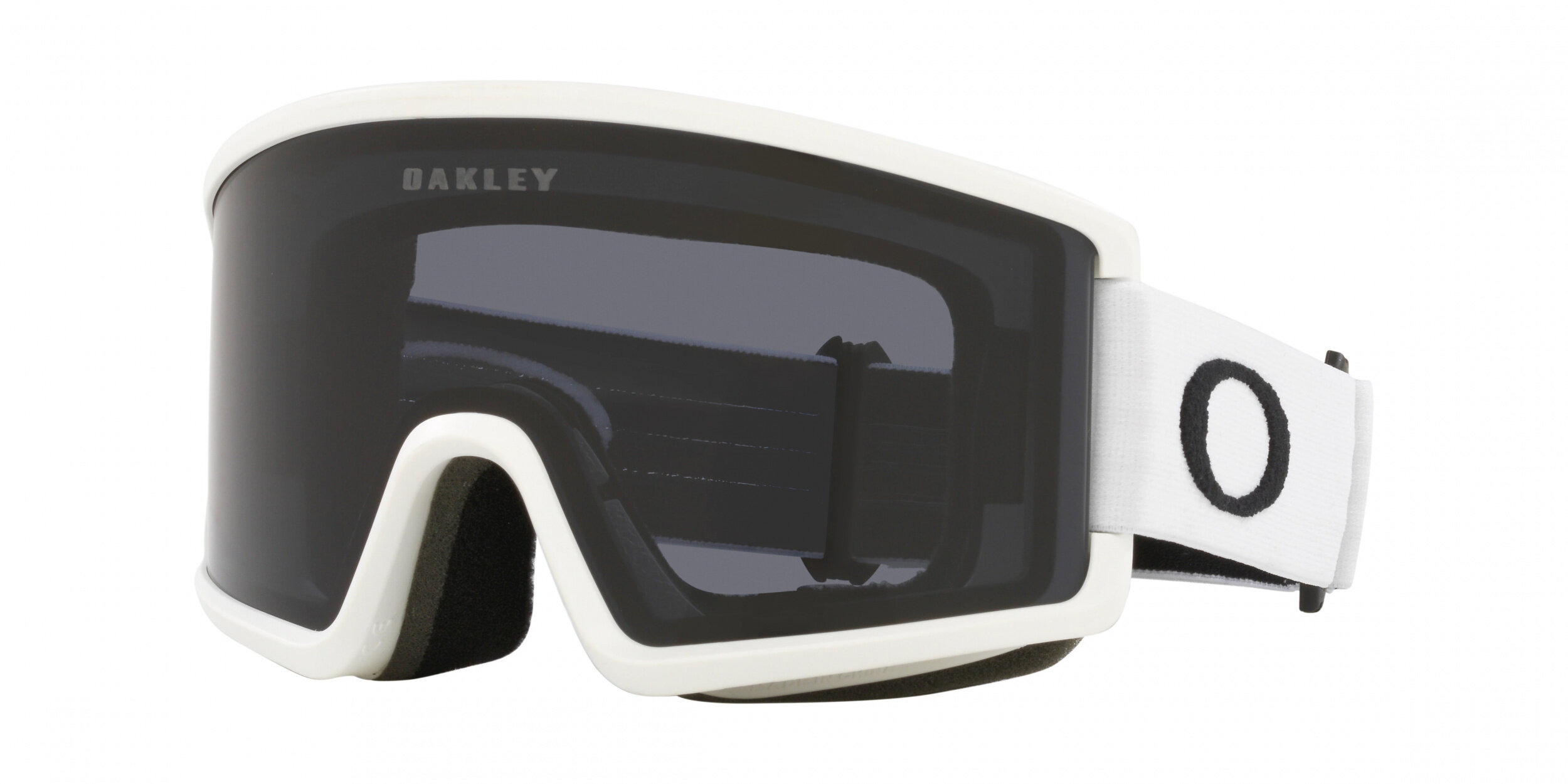 Masque de ski Oakley Target Line L Blanc mat Gris Foncé