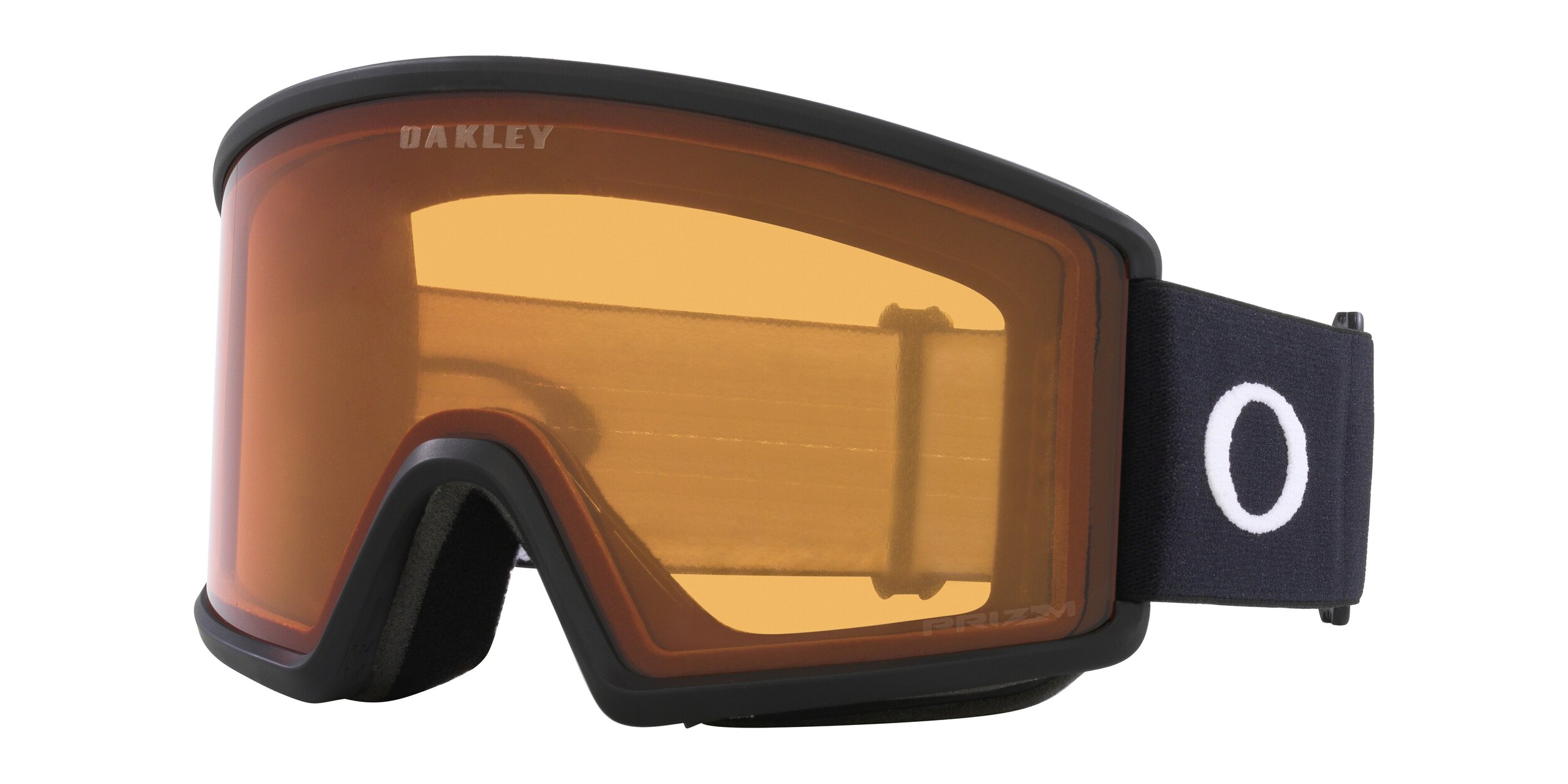 Masque de ski Oakley Target Line L Noir mat Prizm Snow Rouge Orangé