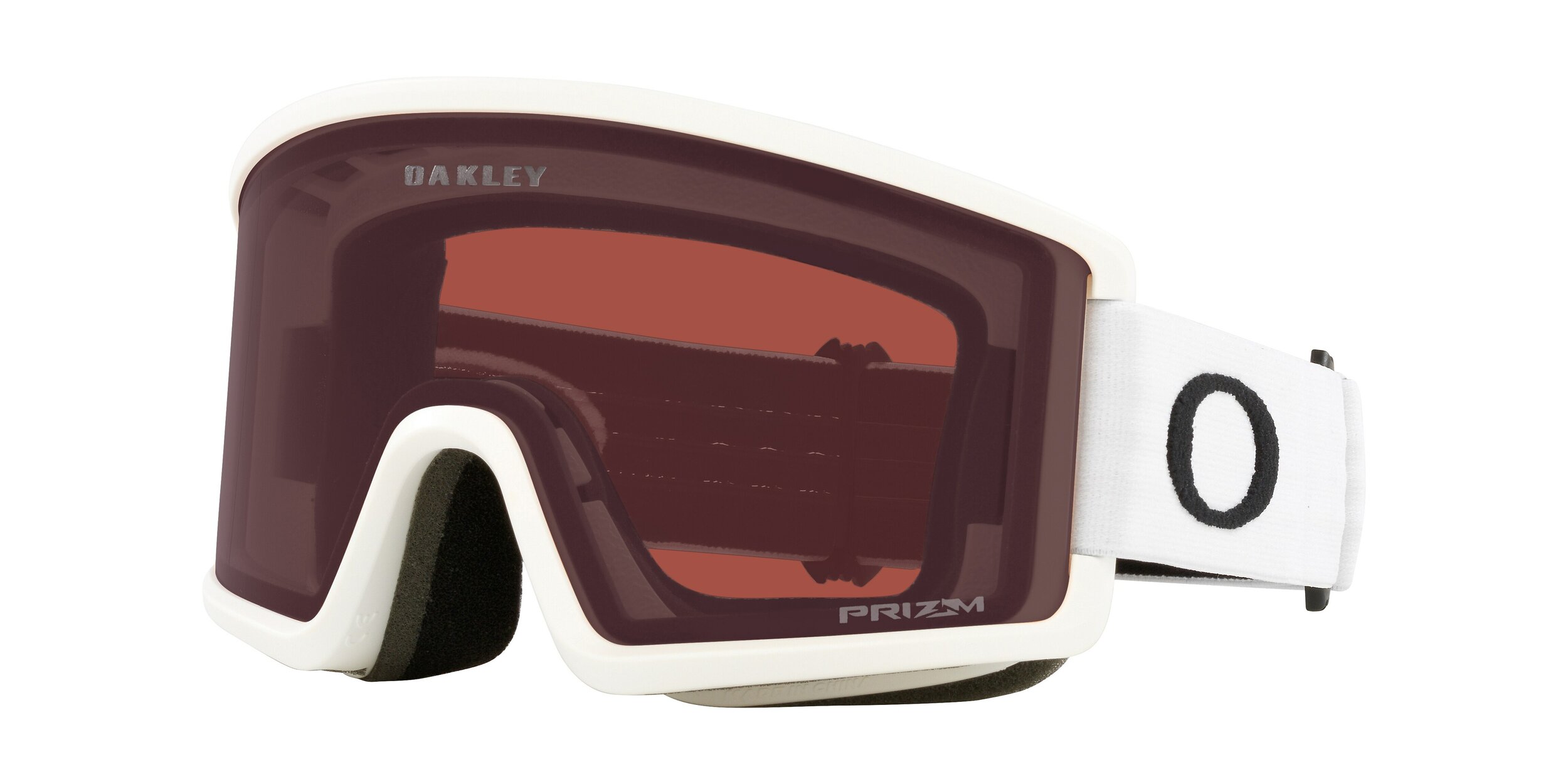 Masque de ski Oakley Target Line L Blanc mat Prizm Snow Gris Foncé