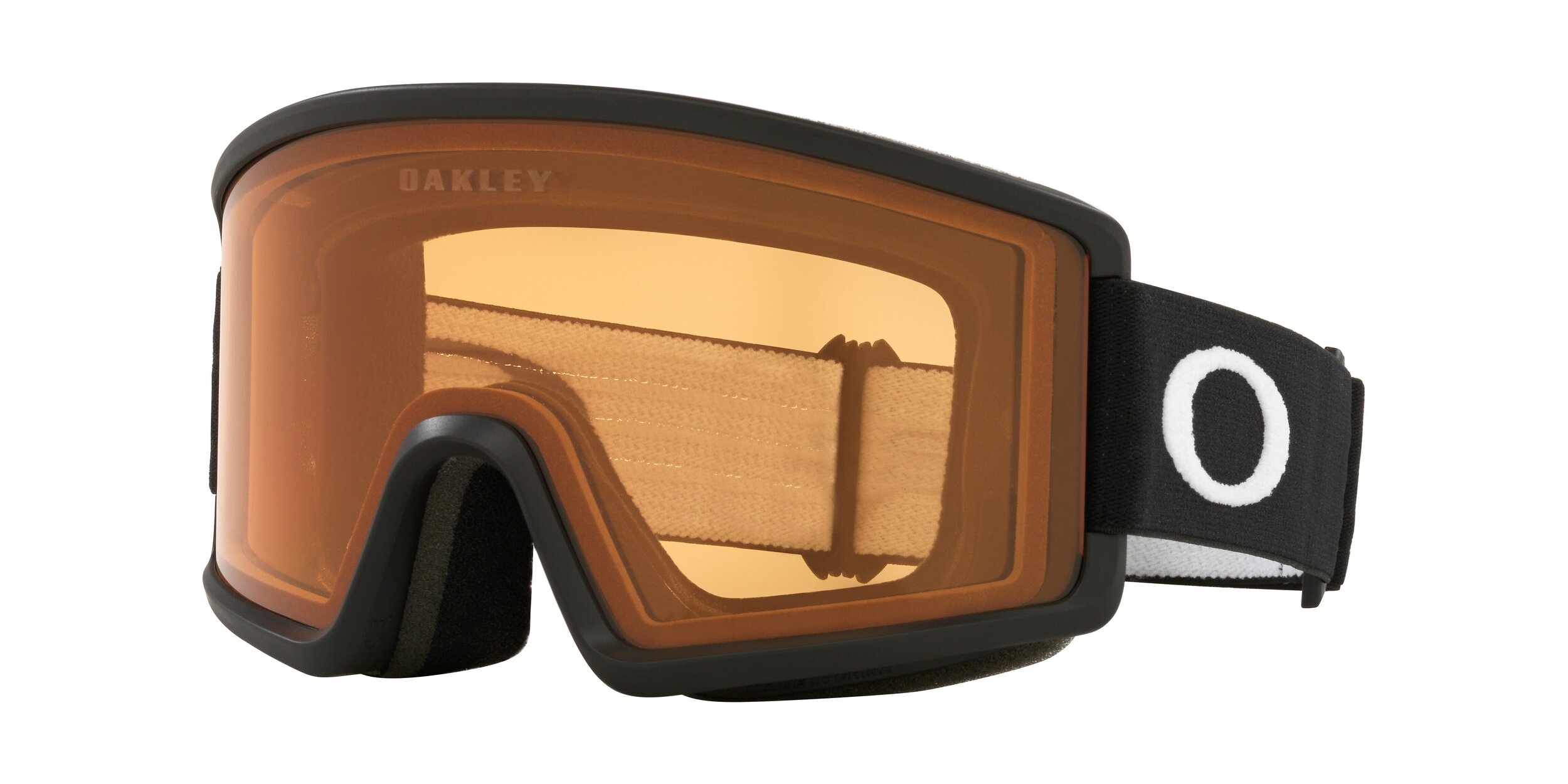 Masque de ski Oakley Target Line M Noir mat Rouge Orangé