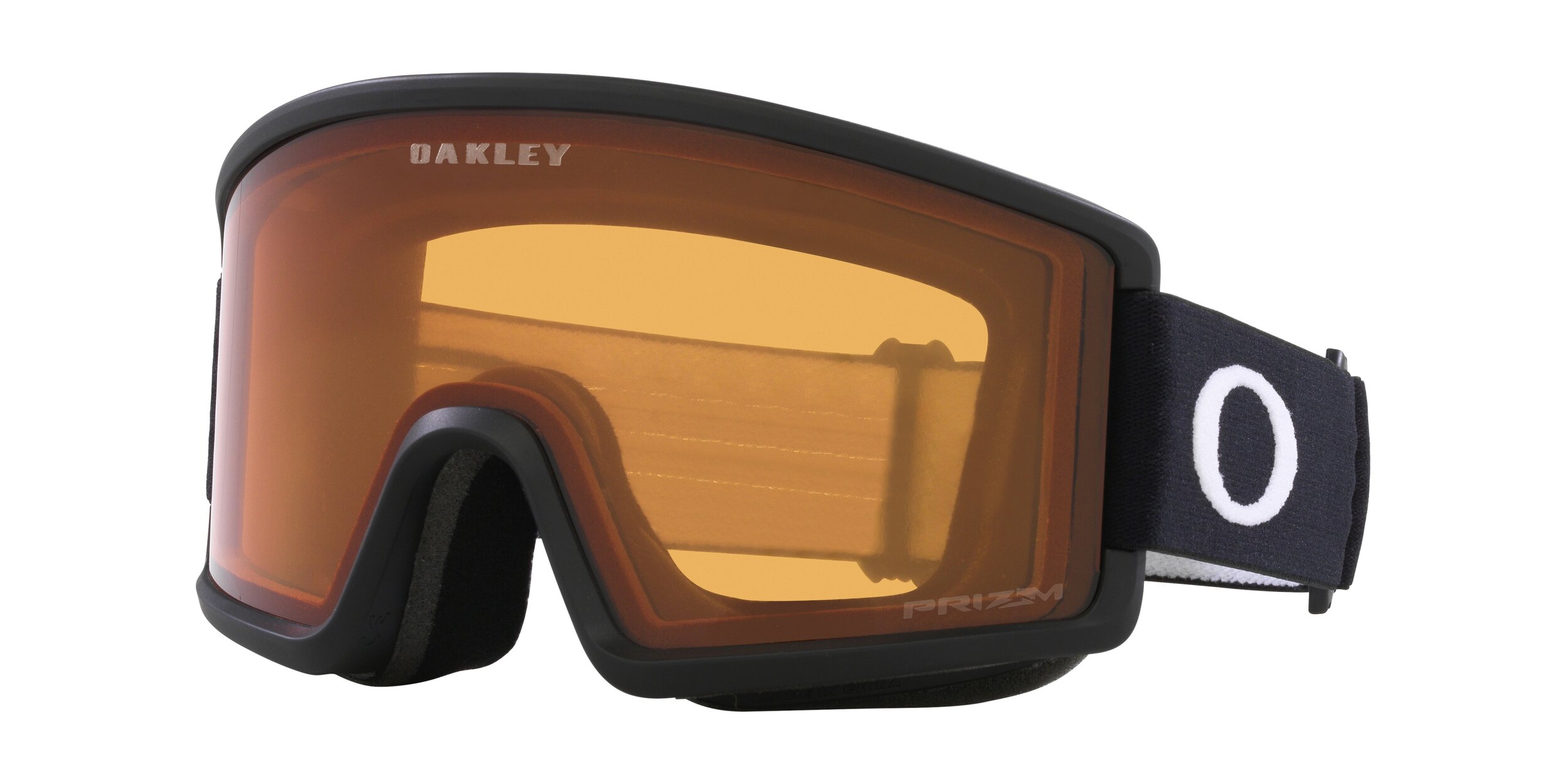Masque de ski Oakley Target Line M Noir mat Prizm Snow Rouge Orangé