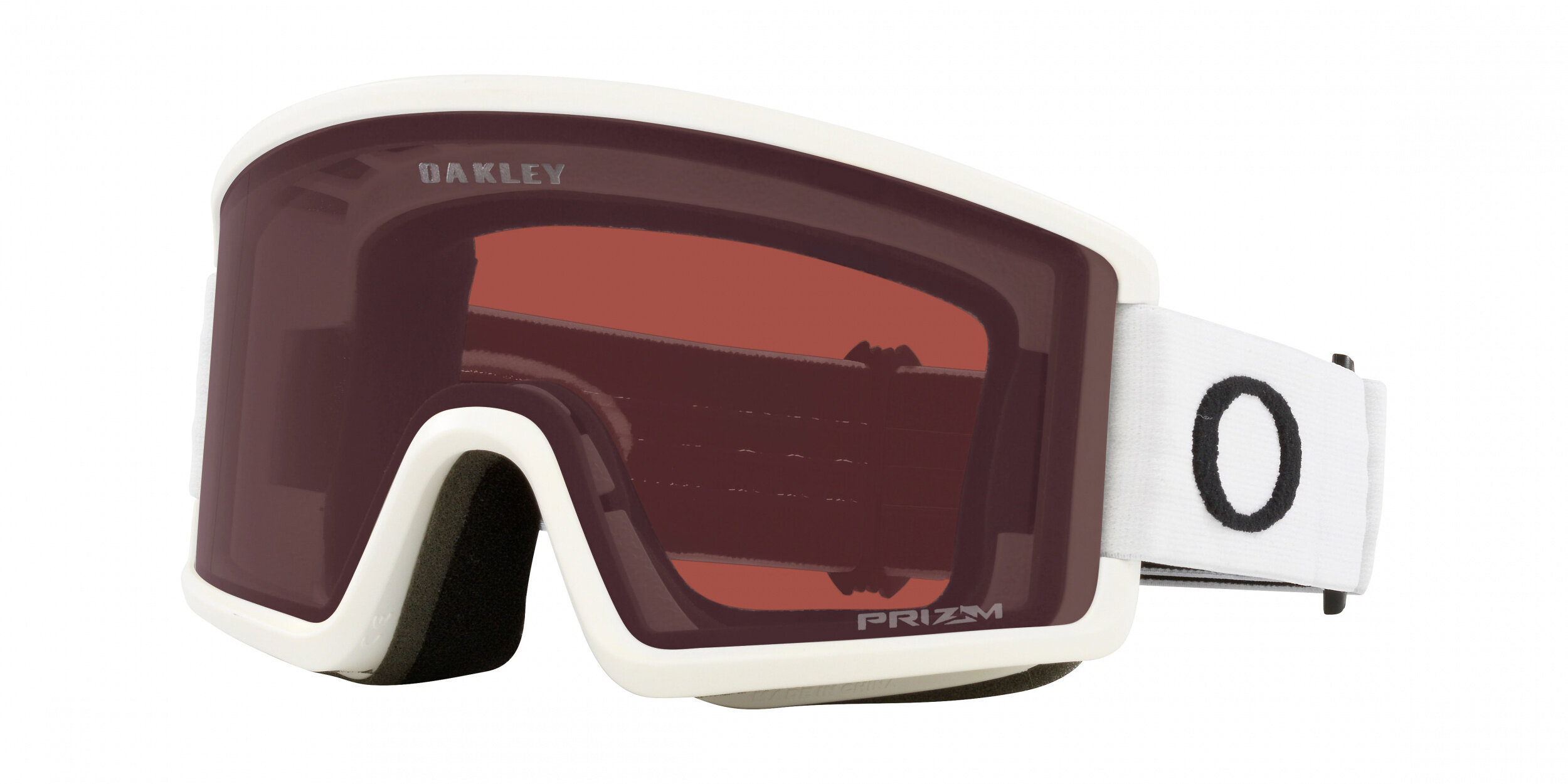 Masque de ski Oakley Target Line M Blanc mat Prizm Snow Gris Foncé