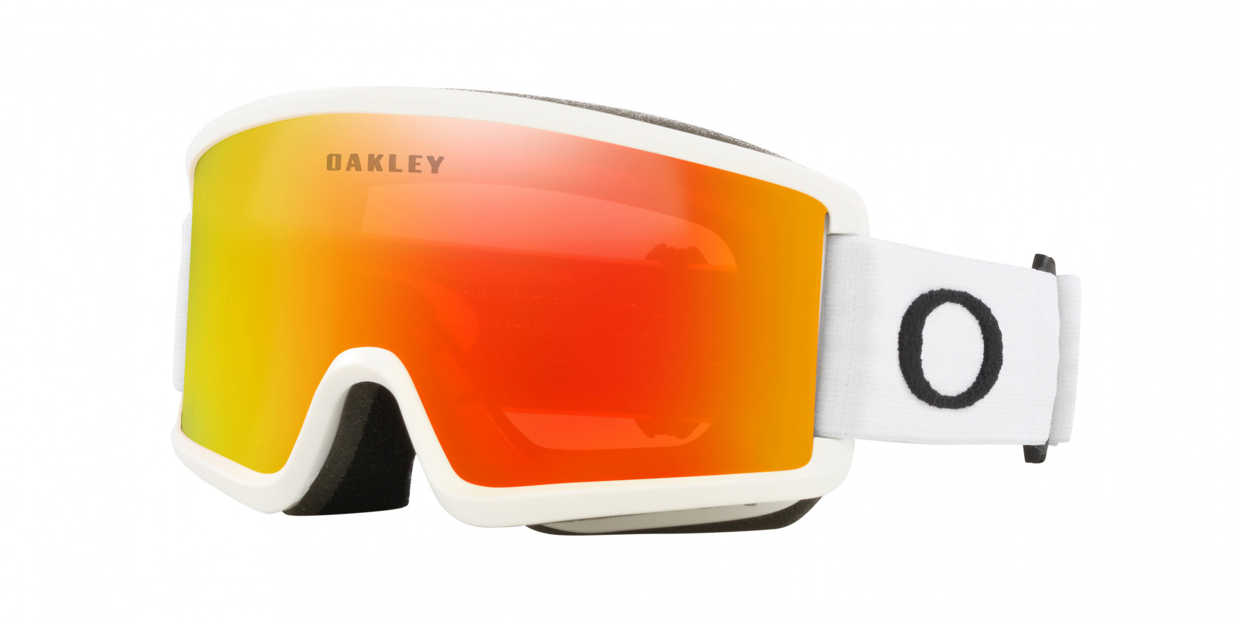 Masque de ski Oakley Target Line S Blanc mat Fire Iridium