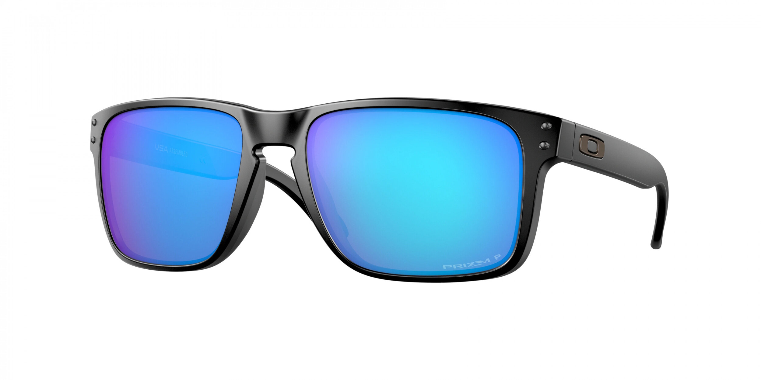 Lunettes de soleil Oakley - Holbrook XL - OO9417-21 Noir mat - Cat.3 Polarisé Prizm Saphir