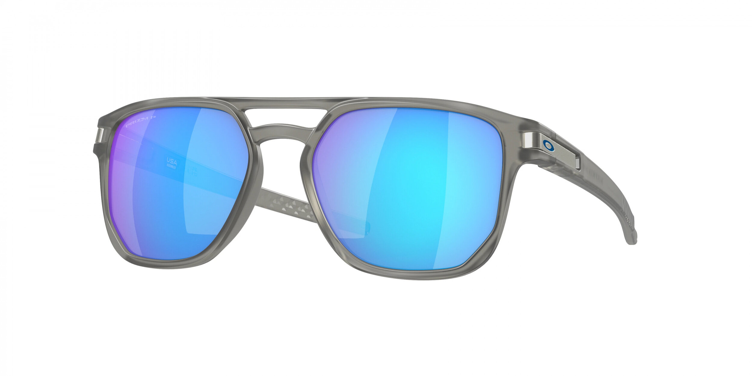 Lunettes de soleil Oakley - Latch Beta - OO9436-06 Grise mat Encre - Cat.3 Polarisé Prizm Saphir