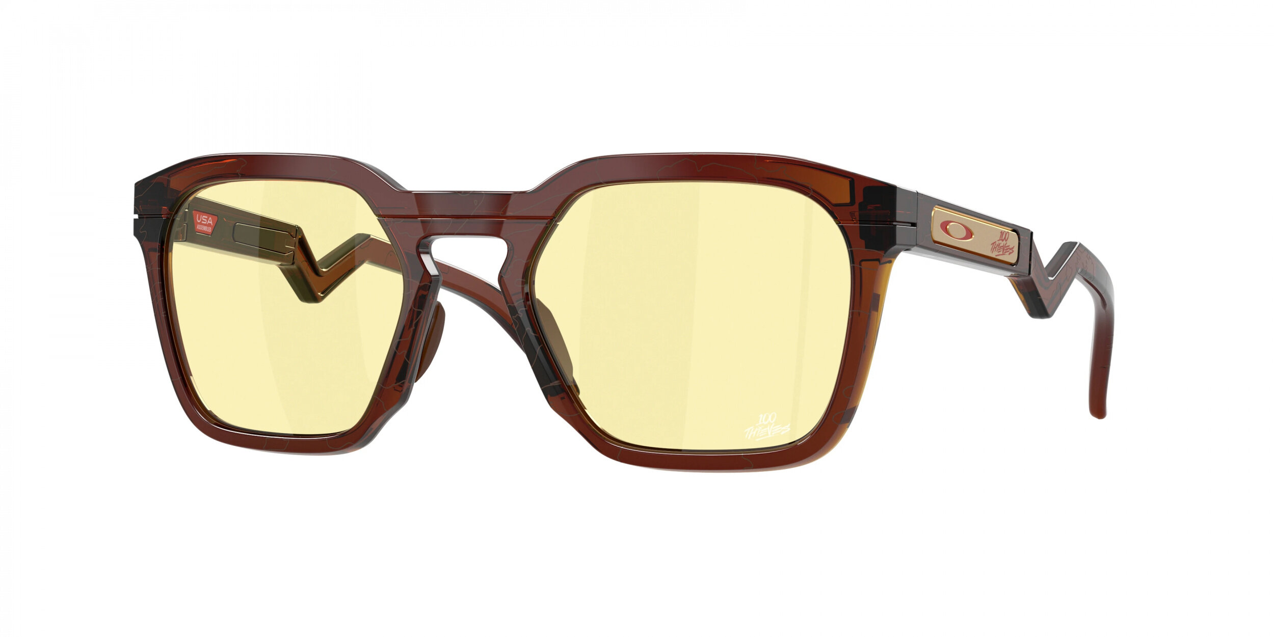 Lunettes de soleil Oakley - HSTN SQ - OO9533-10 Ambre foncé - Cat.0 Prizm Gaming™ 2.0