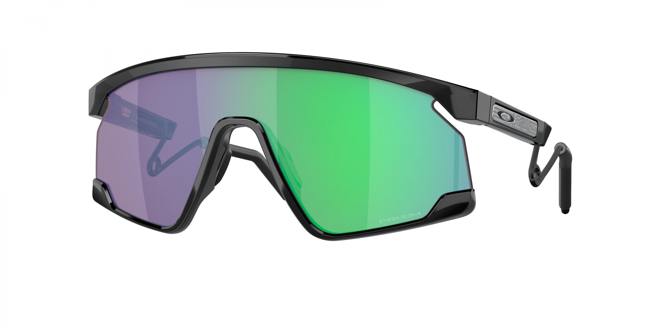 Lunettes de soleil Oakley - BXTR Metal - OO9237-07 Noir métallisé - Cat.3 Prizm Jade