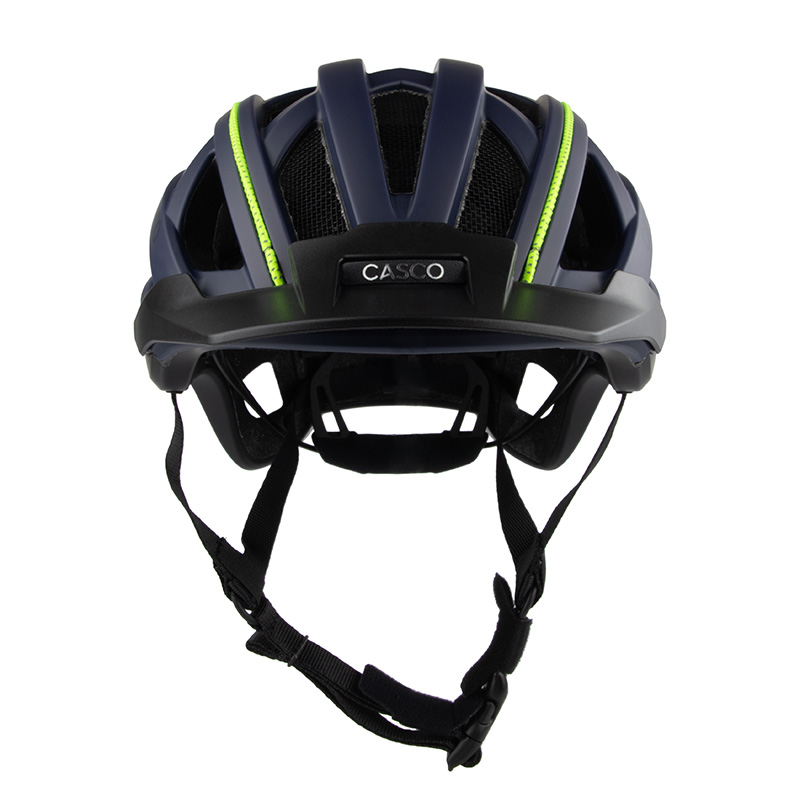 Casque de vélo Casco - CUDA Duplex Indigo - Bleu et jaune néon mat 2