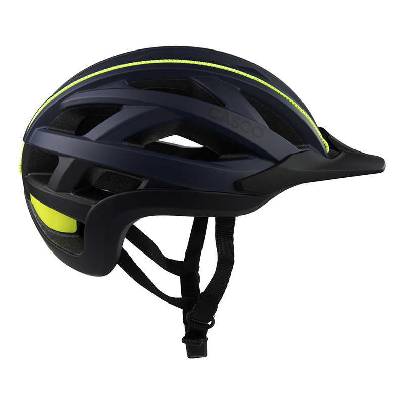 Casque de vélo Casco - CUDA Duplex Indigo - Bleu et jaune néon mat 3