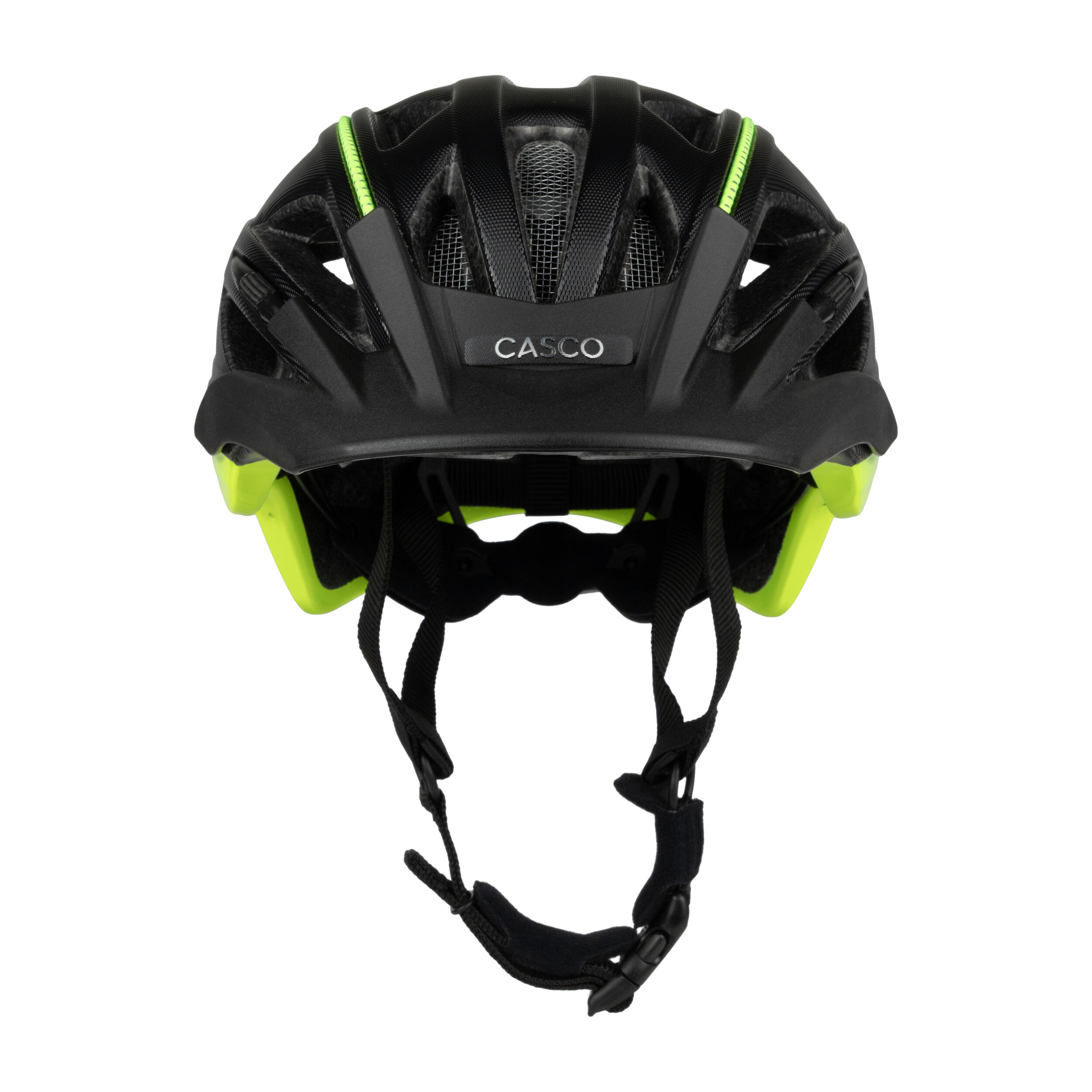 Casque de vélo Casco - ACTIV SL Structure - Noir structuré et jaune néon 3