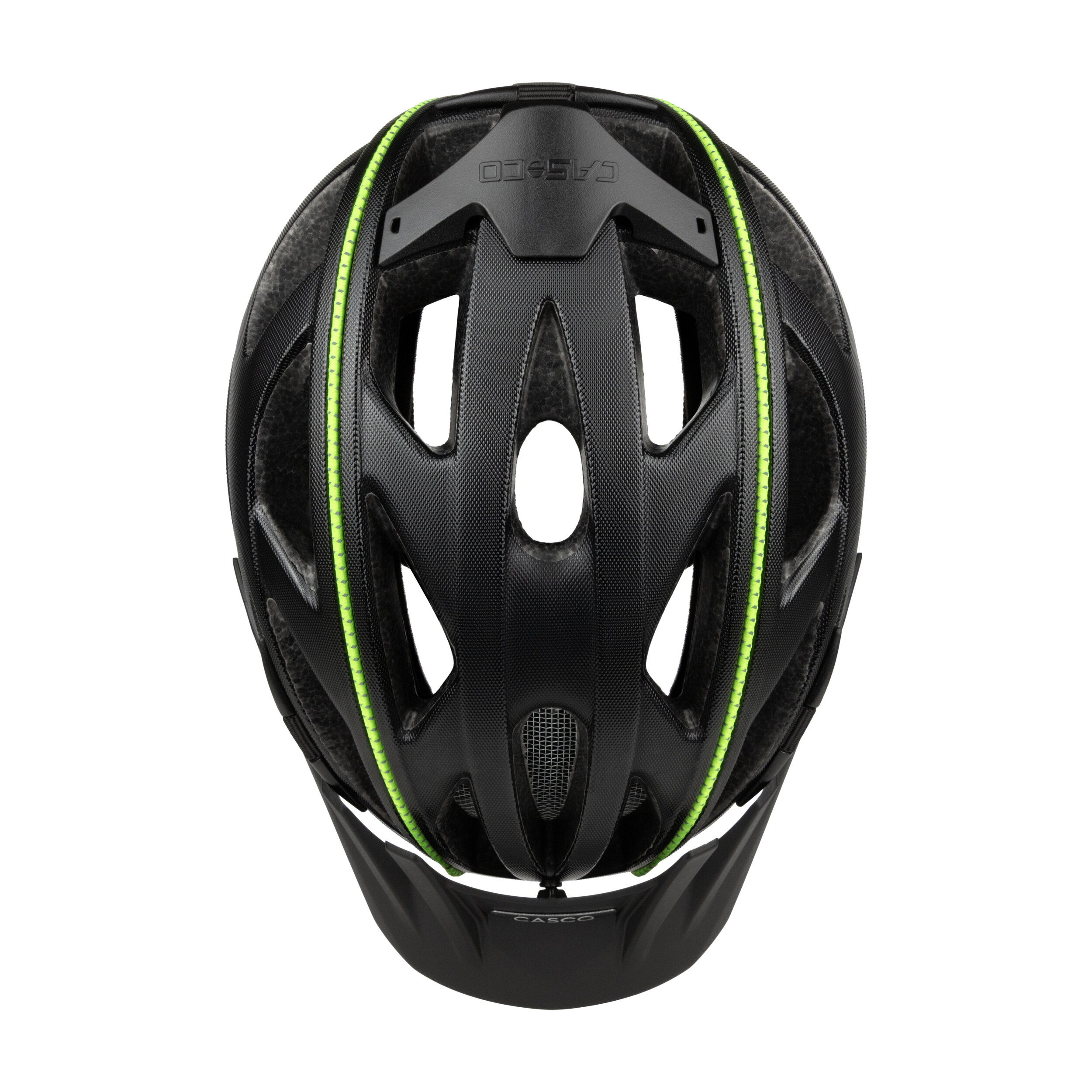 Casque de vélo Casco - ACTIV SL Structure - Noir structuré et jaune néon 6