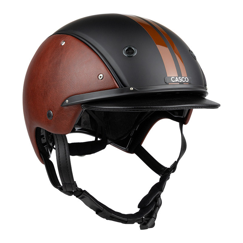 Casque de vélo Casco - COSMO Classic Eden Russet - Cuir marron et noir mat