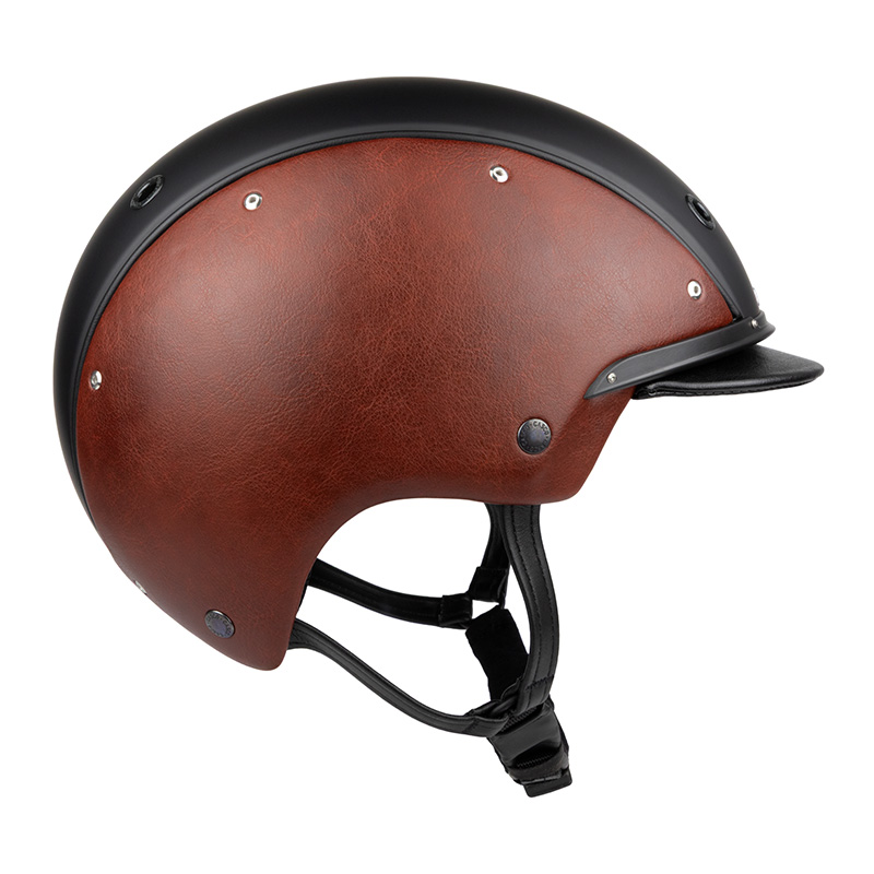 Casque de vélo Casco - COSMO Classic Eden Russet - Cuir marron et noir mat 2