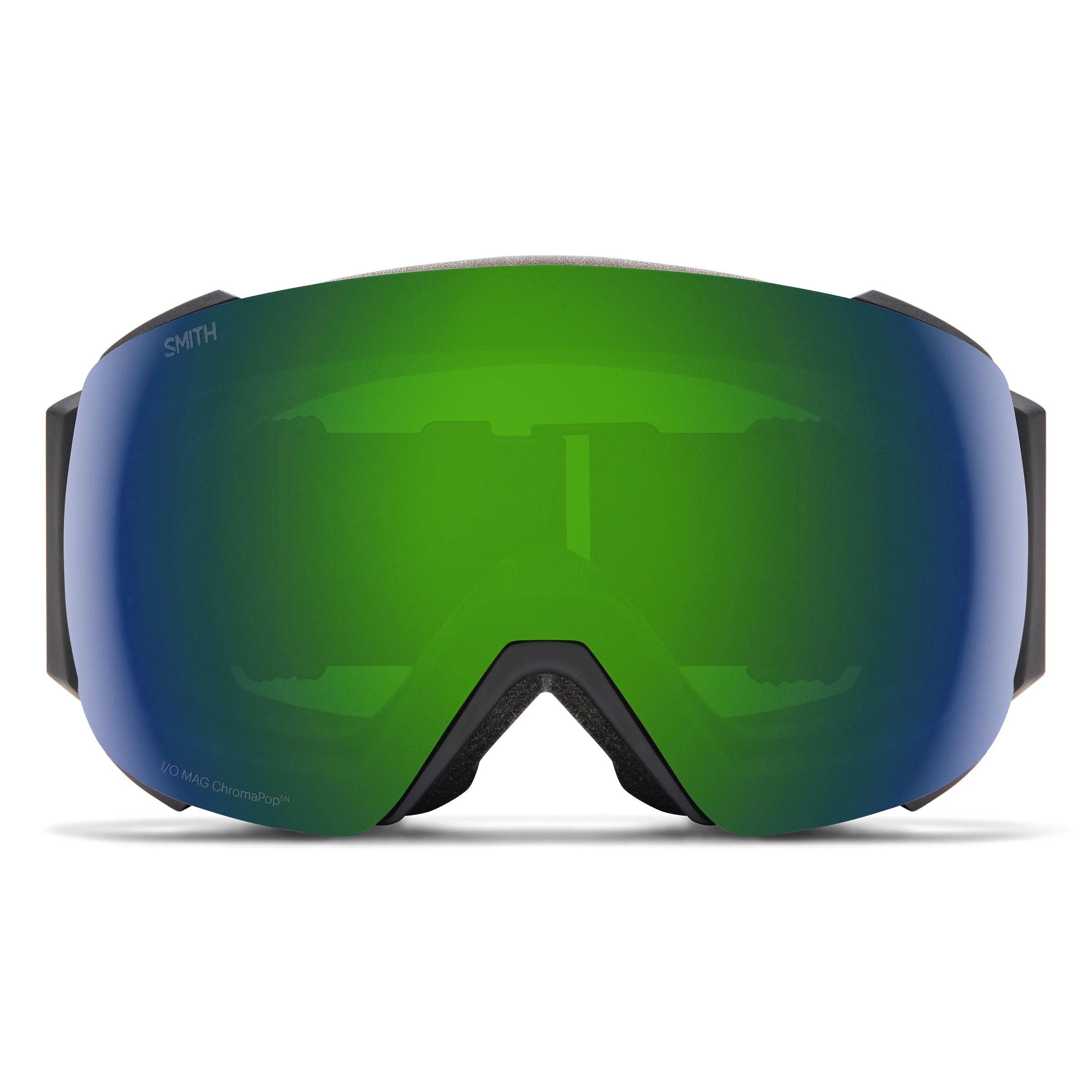 Masque de ski Smith - I/O MAG - Noir - ChromaPop Sun Green Mirror