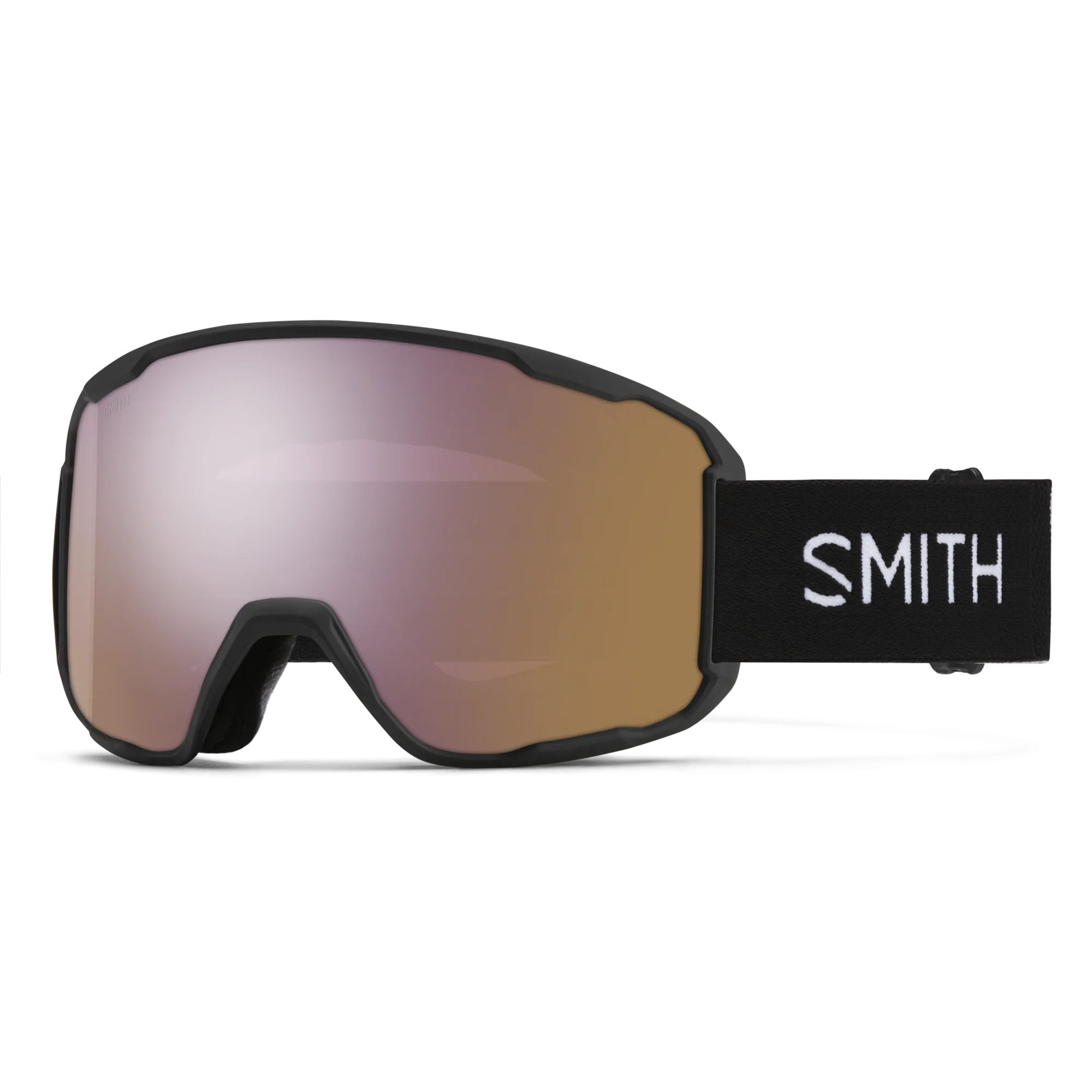Masque de ski Smith - Preview - Noir - ChromaPop Everyday Rose Gold Mirror