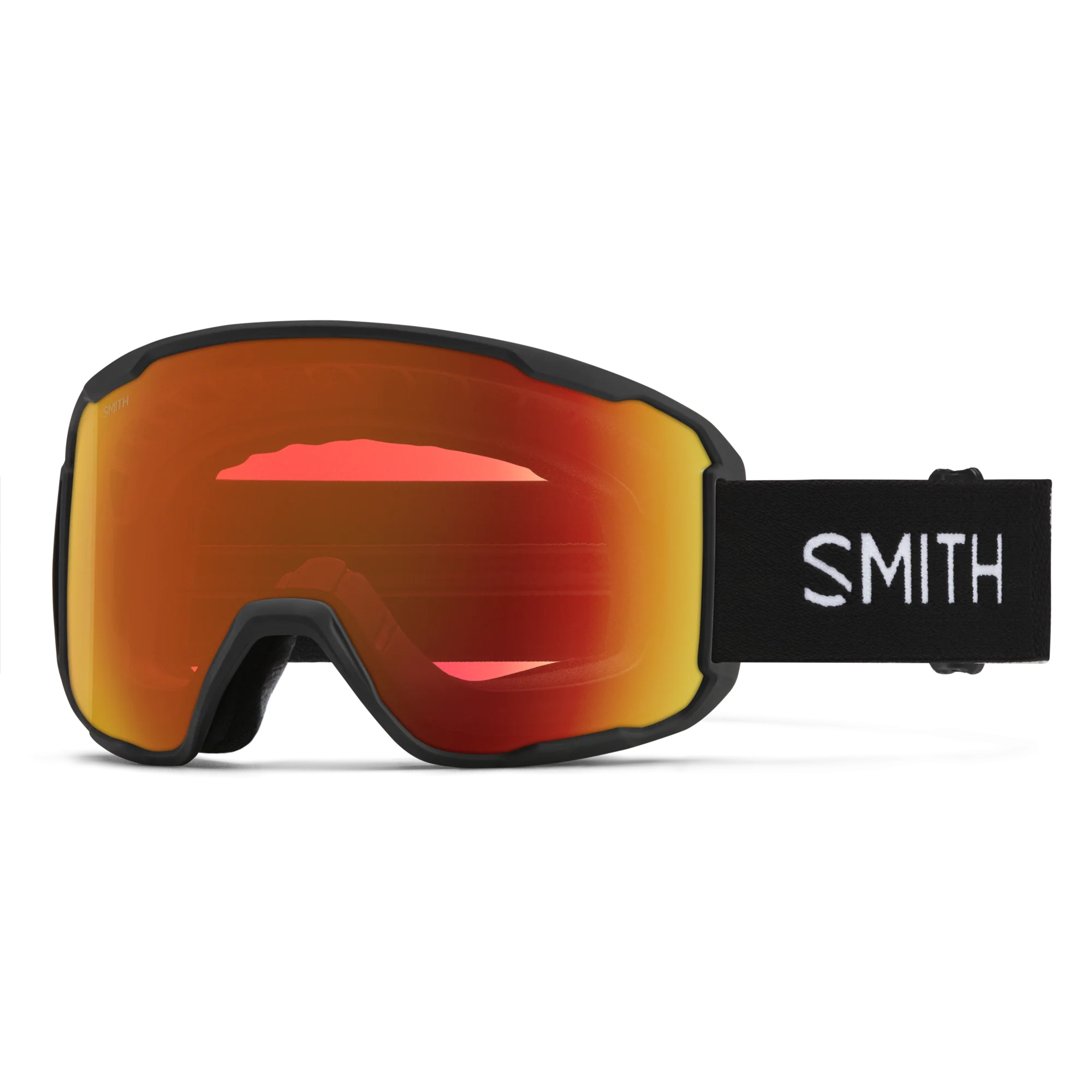 Masque de ski Smith - Preview - Noir - ChromaPop Everyday Red Mirror