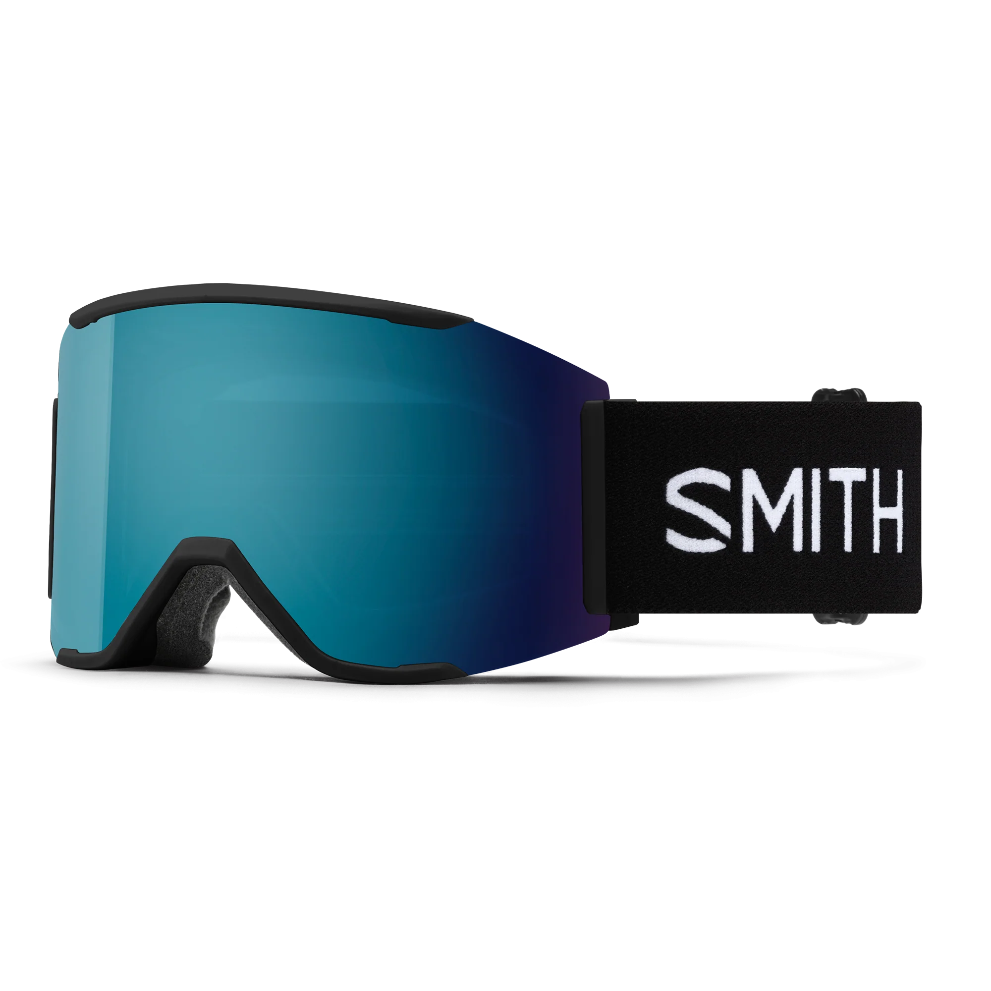 Masque de ski Smith - Squad MAG - Noir - ChromaPop Sun Blue Mirror