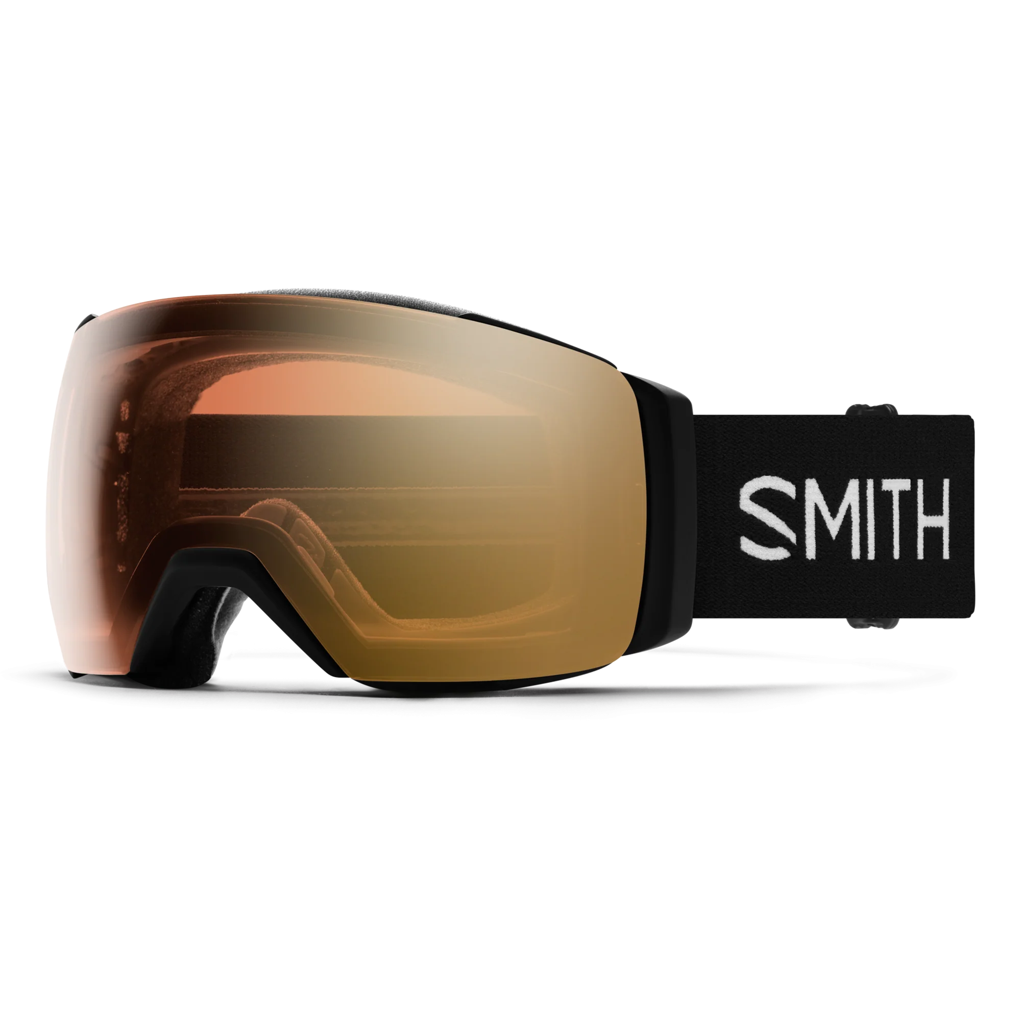 Masque de ski Smith - I/O MAG XL - Noir - ChromaPop Pro Photochromic Gold Mirror
