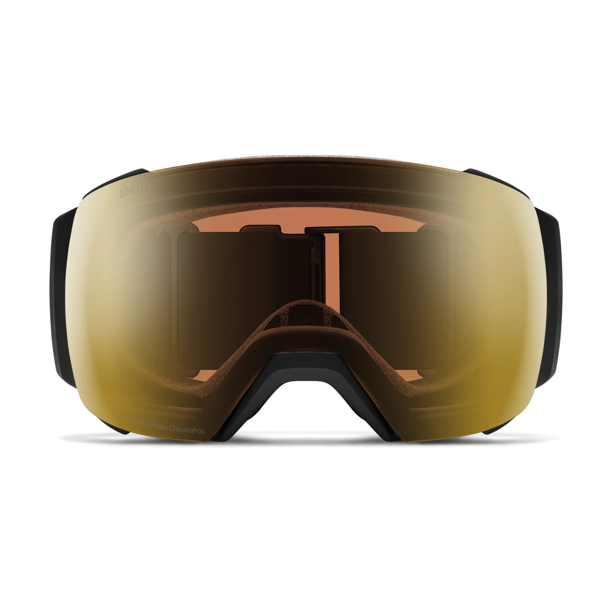 Masque de ski Smith - I/O MAG XL - Noir - ChromaPop Pro Photochromic Gold Mirror