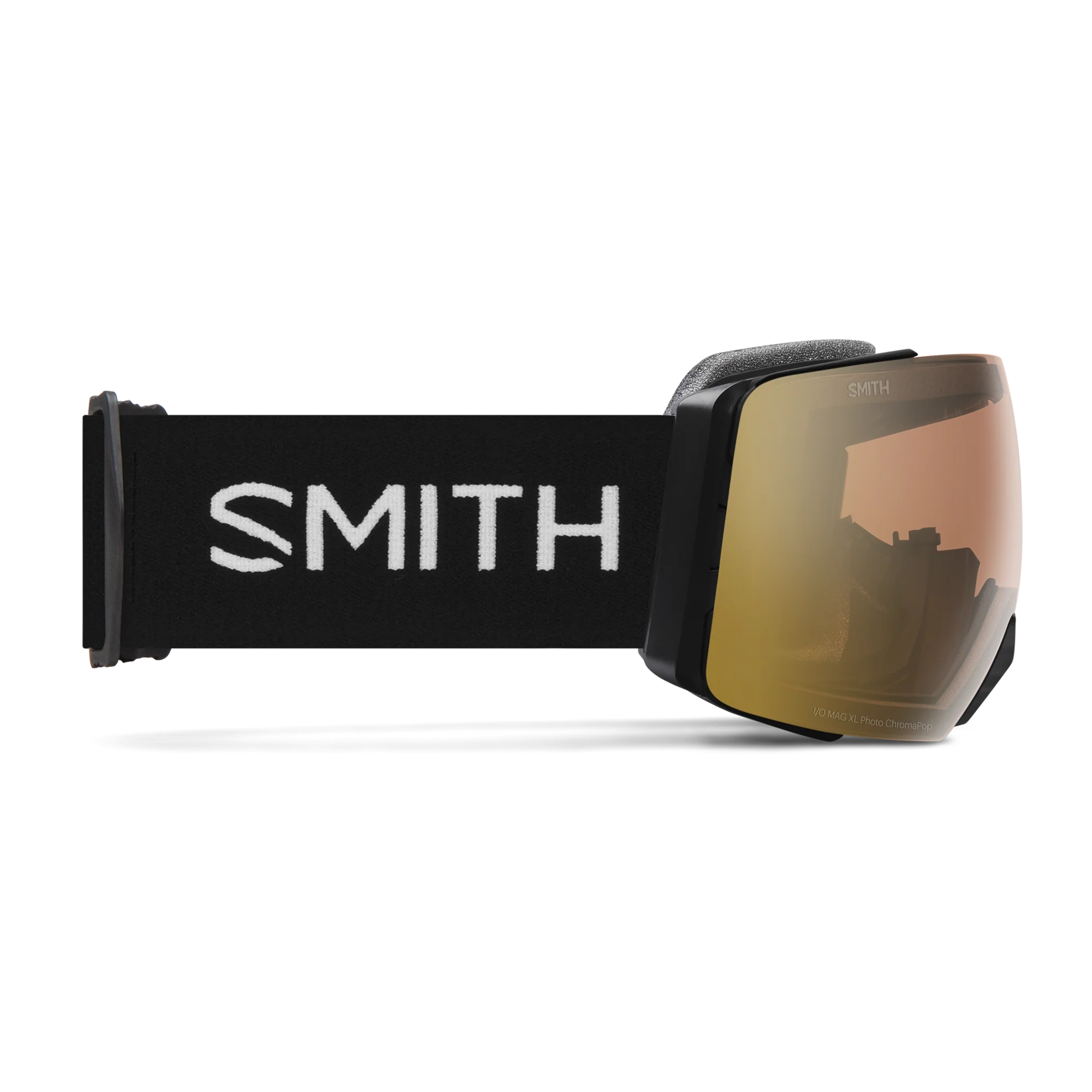 Masque de ski Smith - I/O MAG XL - Noir - ChromaPop Pro Photochromic Gold Mirror