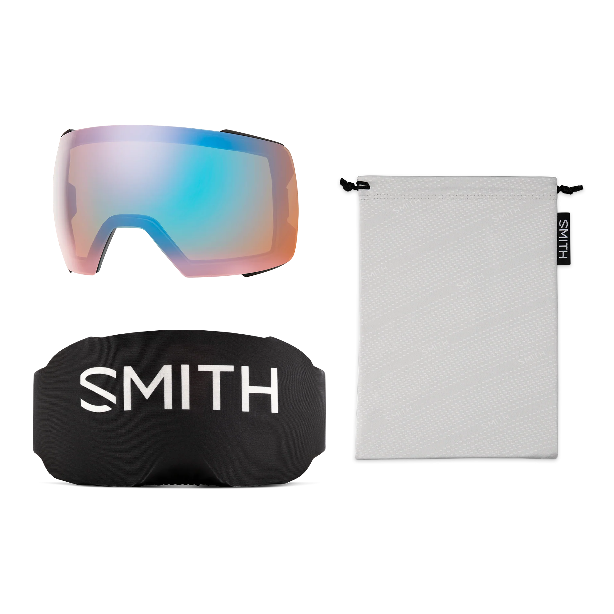 Masque de ski Smith - I/O MAG XL - Noir - ChromaPop Pro Photochromic Gold Mirror