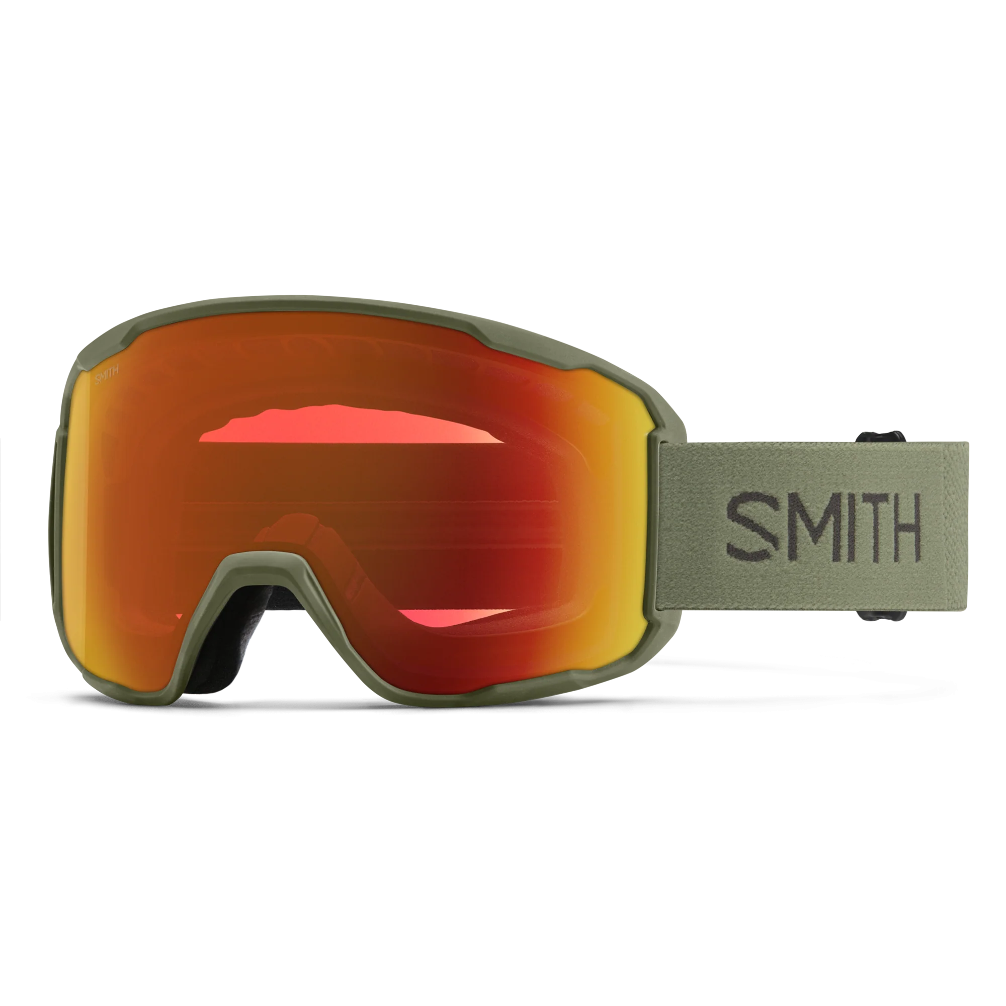 Masque de ski Smith - Preview - Vert Fatigue - ChromaPop Everyday Red Mirror