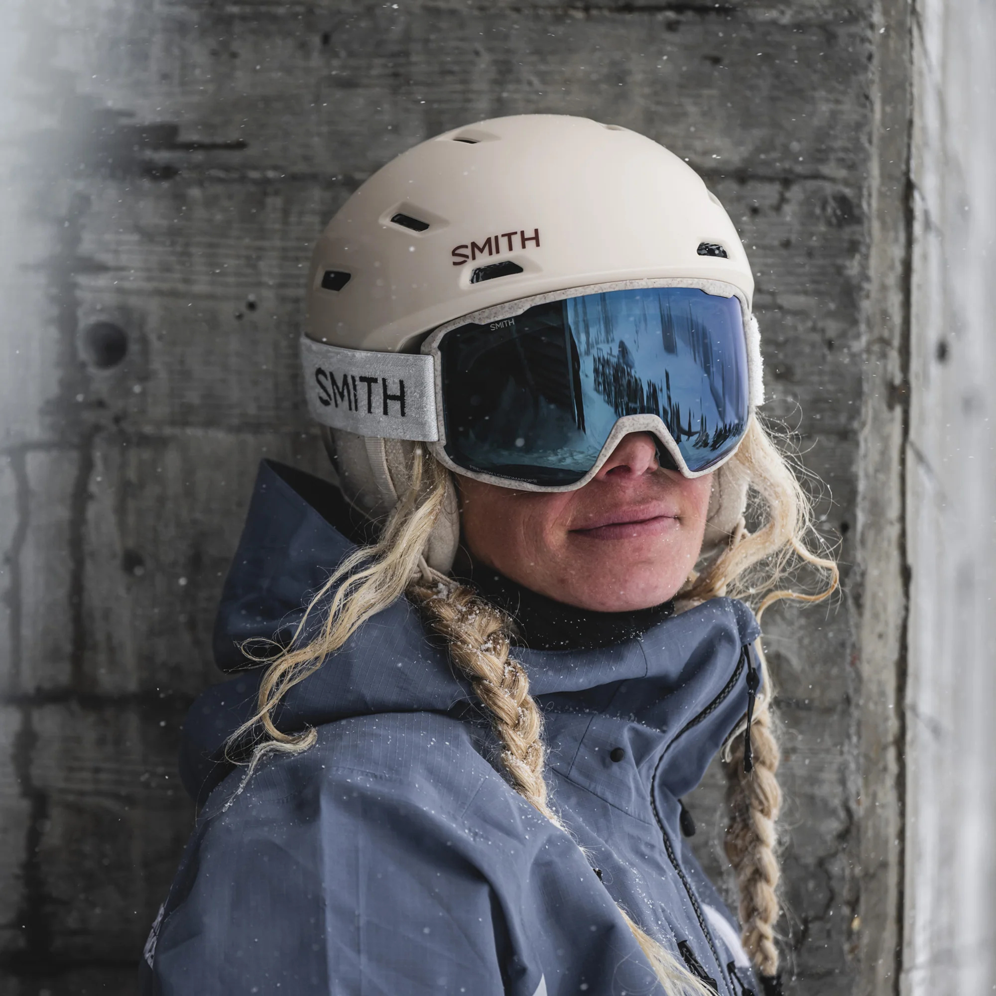 Masque de ski Smith - Preview - Raw Renu non teinté - ChromaPop Everyday Blue Mirror 5