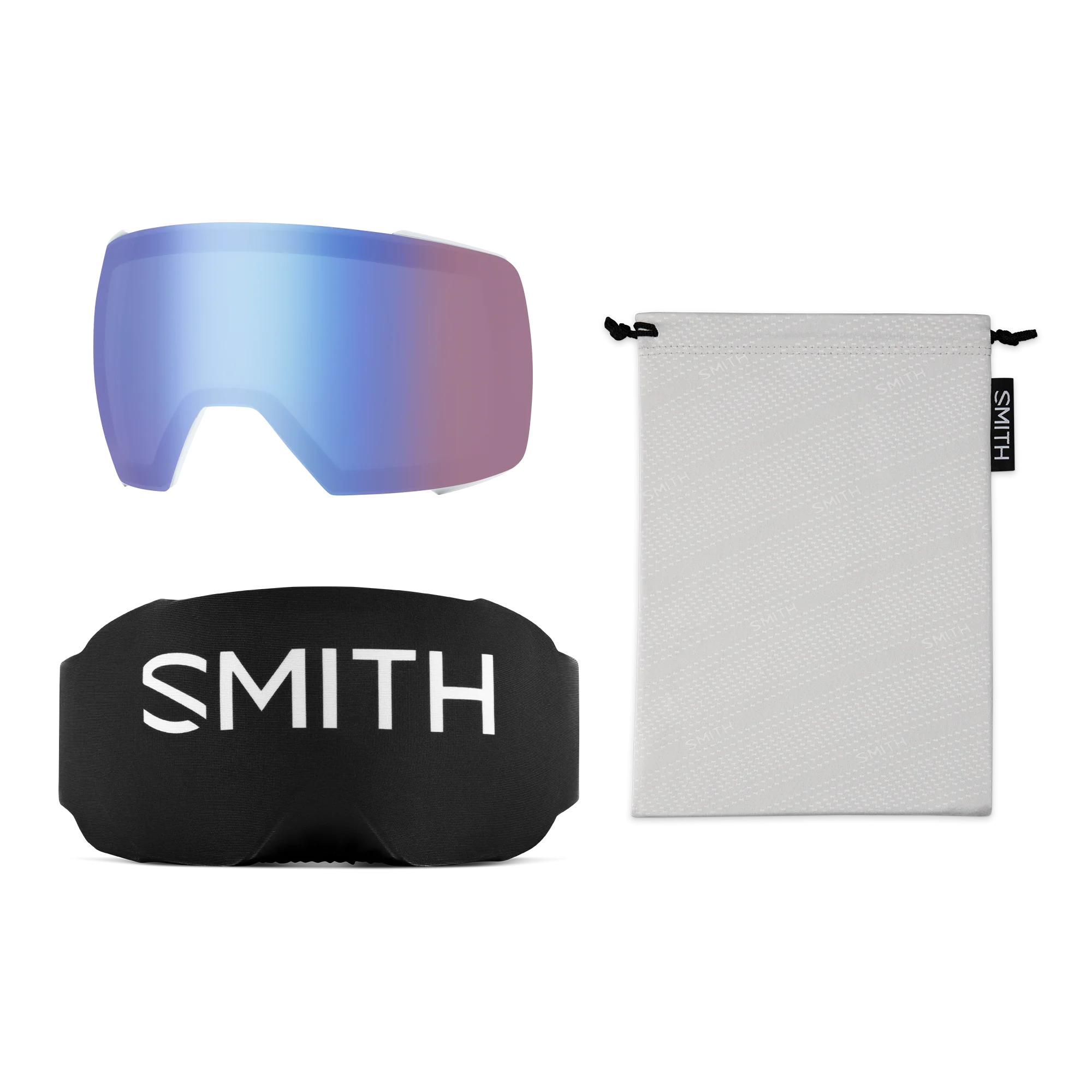 Masque de ski Smith - I/O MAG XL - Blanc Fade Out - ChromaPop Sun Black