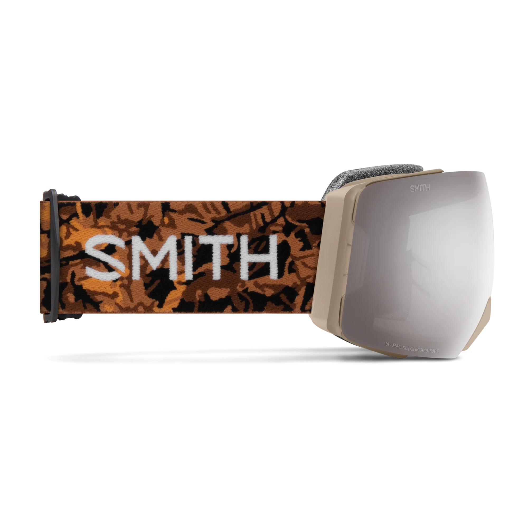 Masque de ski Smith - I/O MAG XL - Beige Botanist - ChromaPop Sun Platinum Mirror