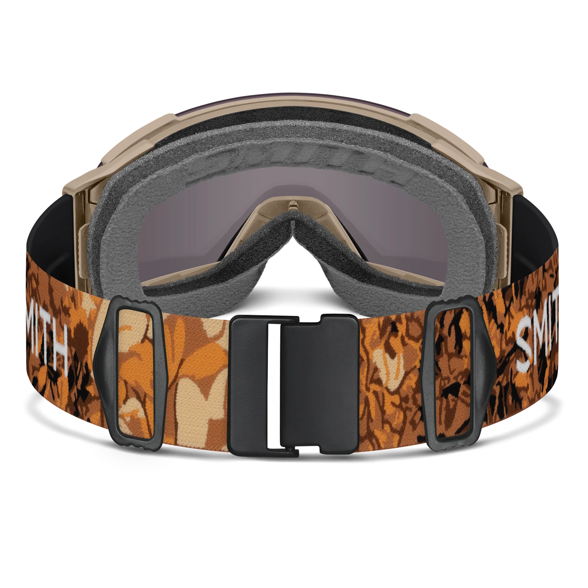 Masque de ski Smith - I/O MAG XL - Beige Botanist - ChromaPop Sun Platinum Mirror