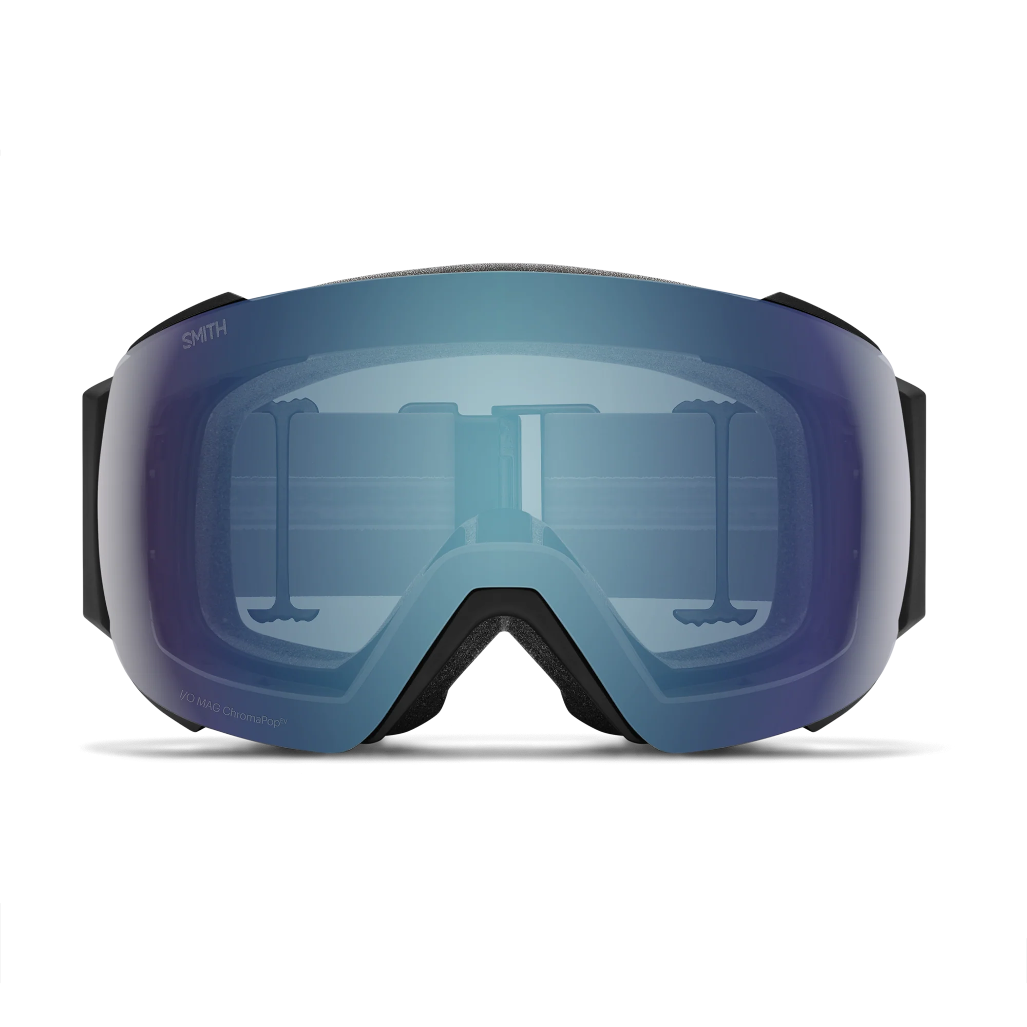 Masque de ski Smith - I/O MAG - Noir - ChromaPop Everyday Blue Mirror