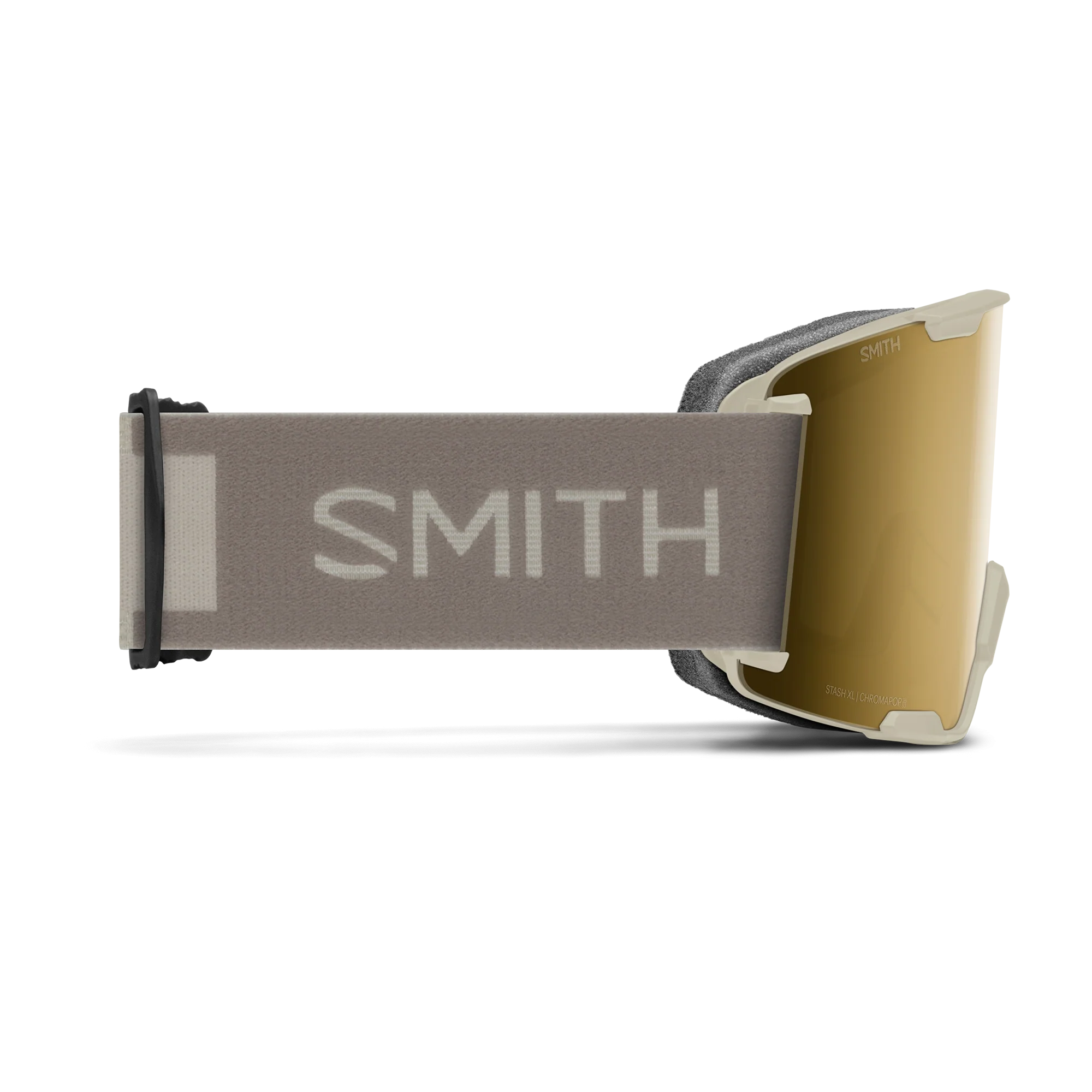 Masque de ski Smith - Stash XL - Craie - ChromaPop Sun Black Gold Mirror 3